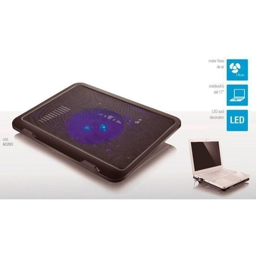COMP Base para notebook Stand com Cooler 17' + Mouse Sem Fio Slim Box - Multilaser