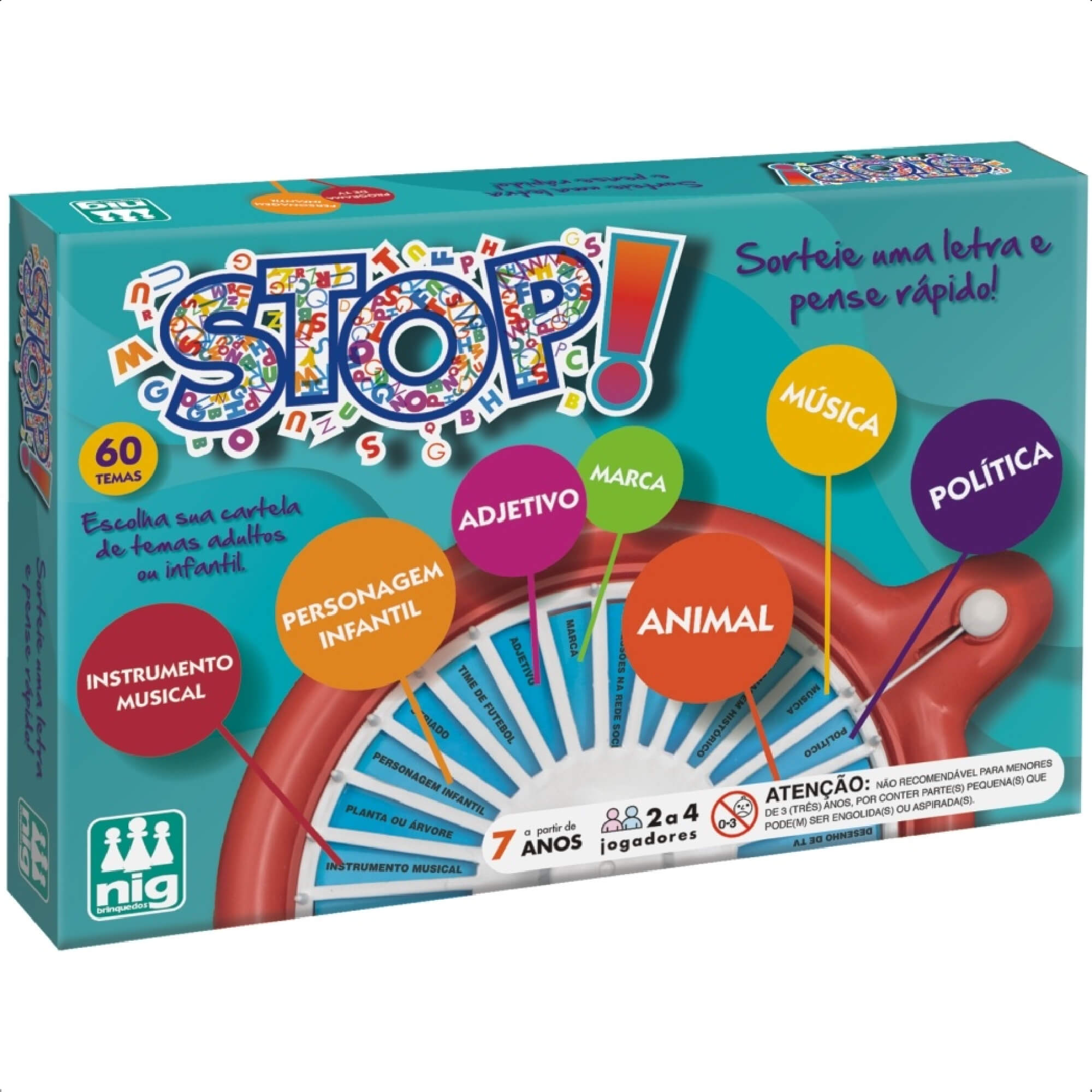 COMP Jogo Inventa ou Responde Manual do Mundo + Stop Infantil Comunicação - Nig Brinquedos