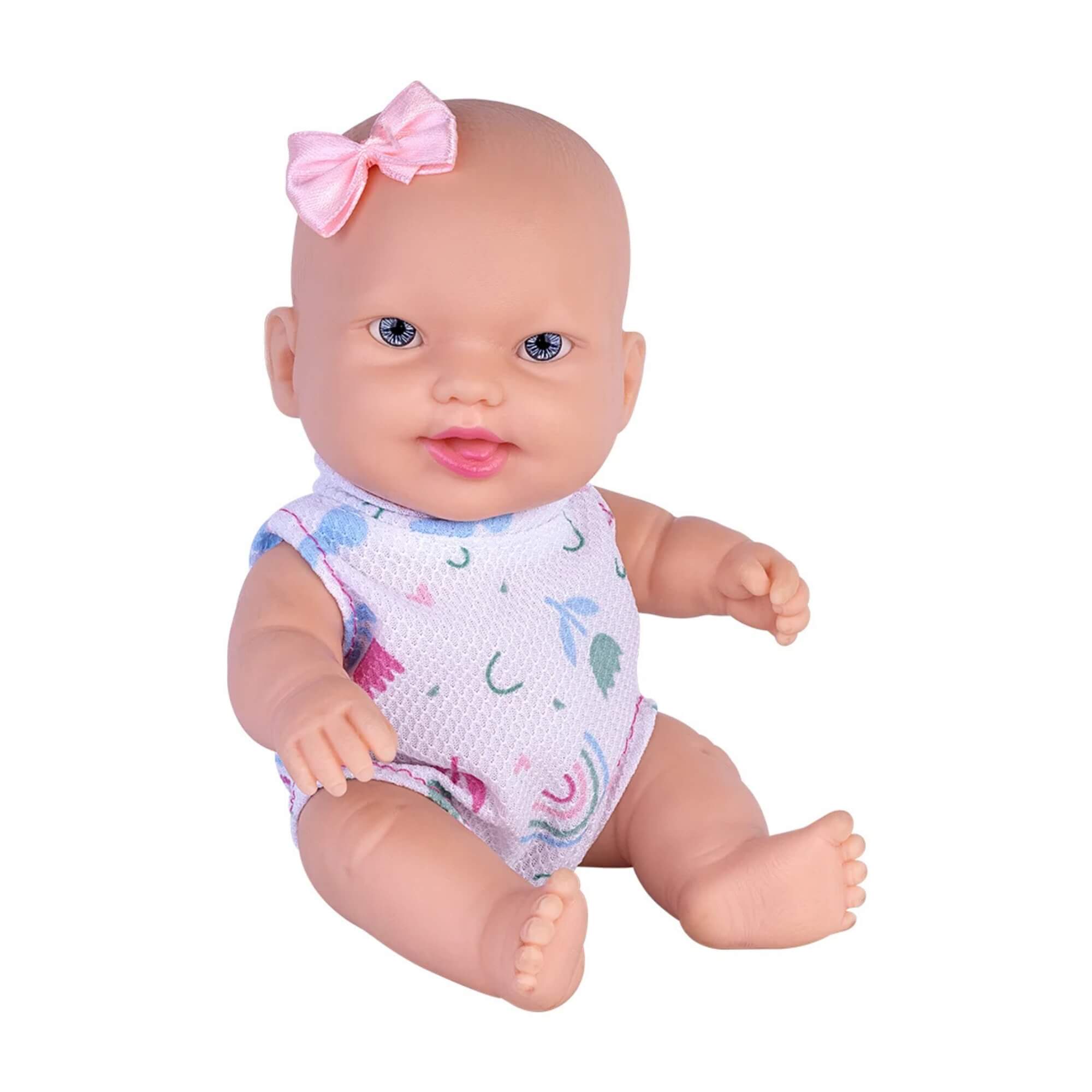 COMP Boneca Nenequinha com Banheira + Carrinho de Boneca Princesas Disney Faz de Conta