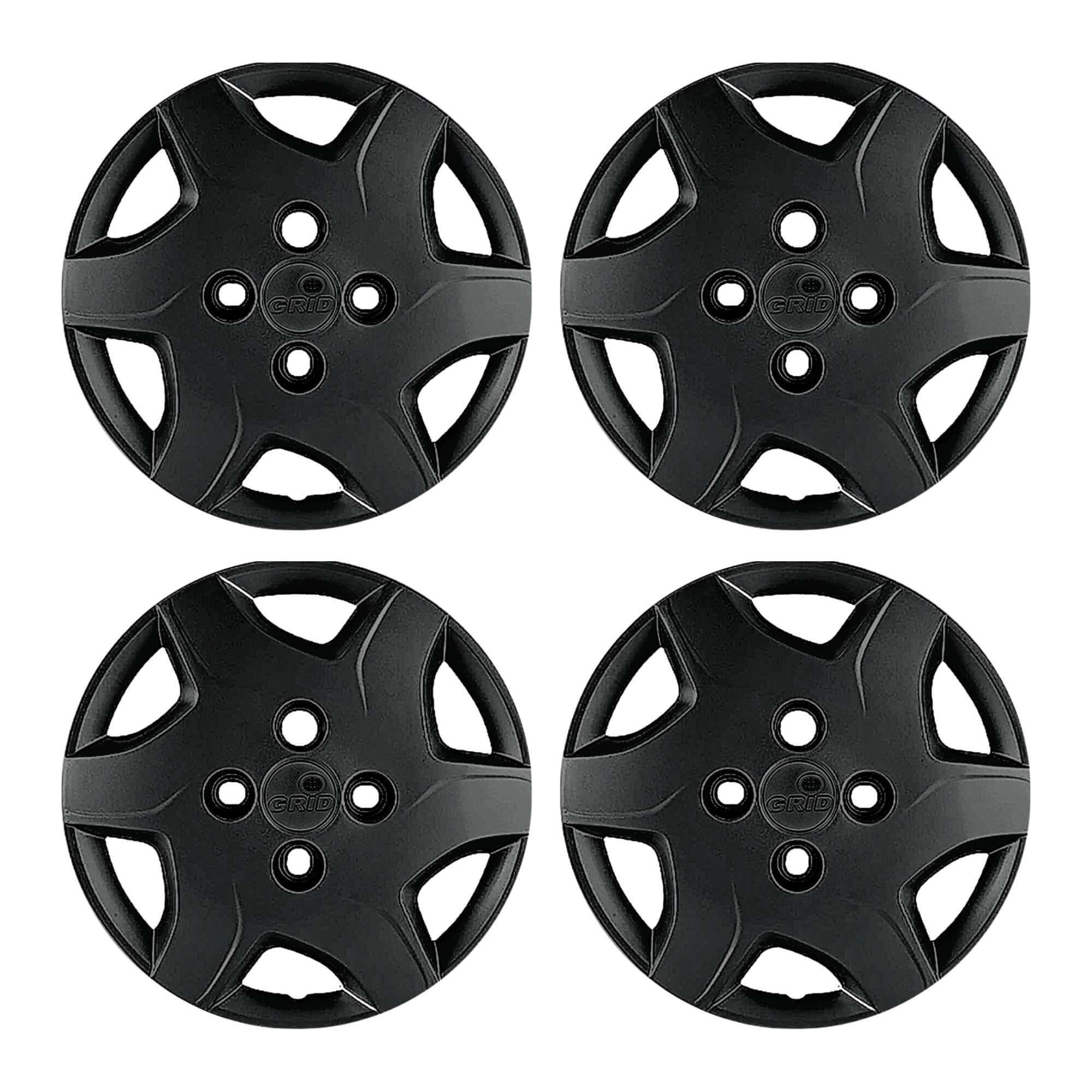Calota Aro 13" Preto Brilho Modelo Celta 2012 a 2015 Jogo c/4 Calotas Grid - 042CB-POB-E