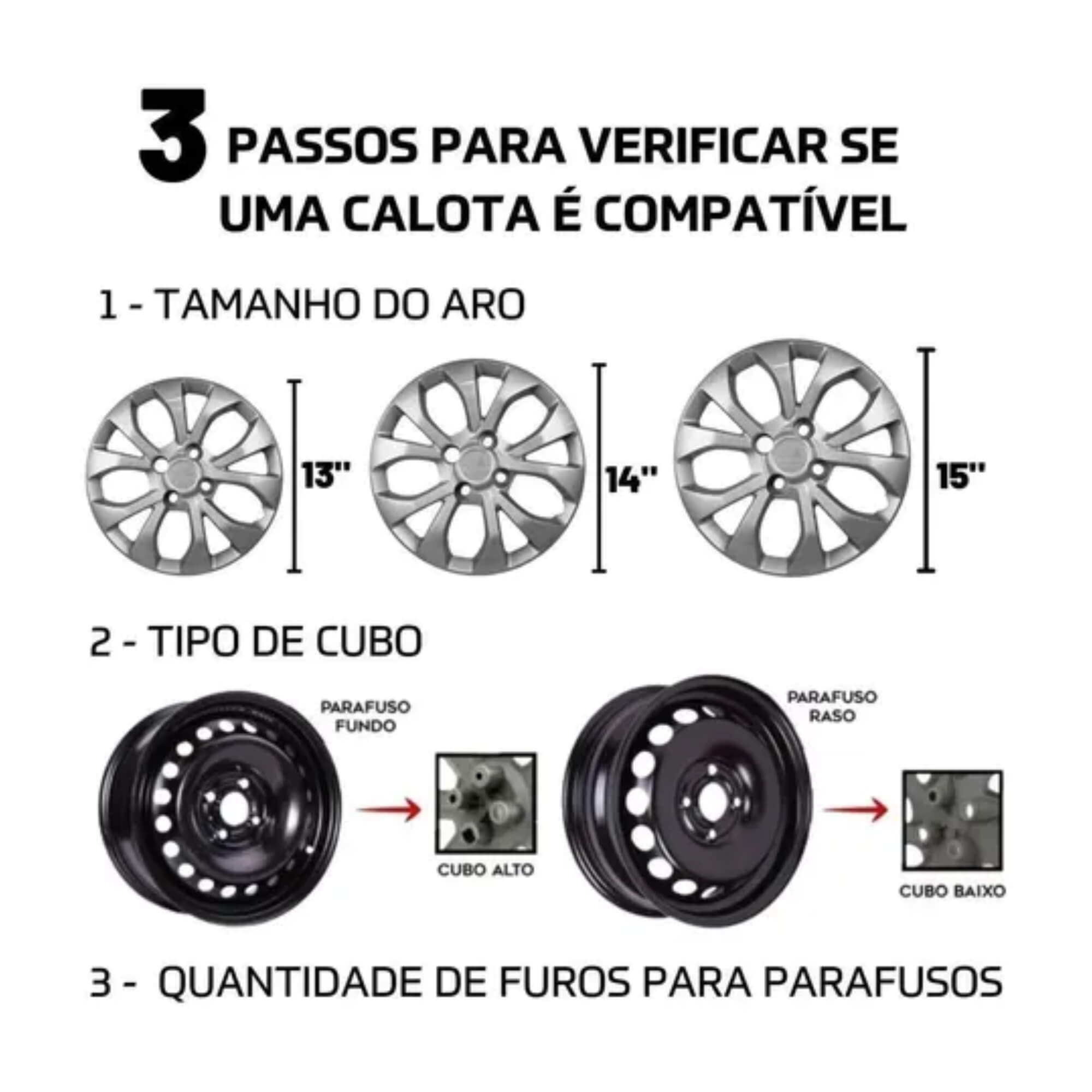 Calota Aro 13" Preto Brilho Modelo Celta 2012 a 2015 Jogo c/4 Calotas Grid - 042CB-POB-E