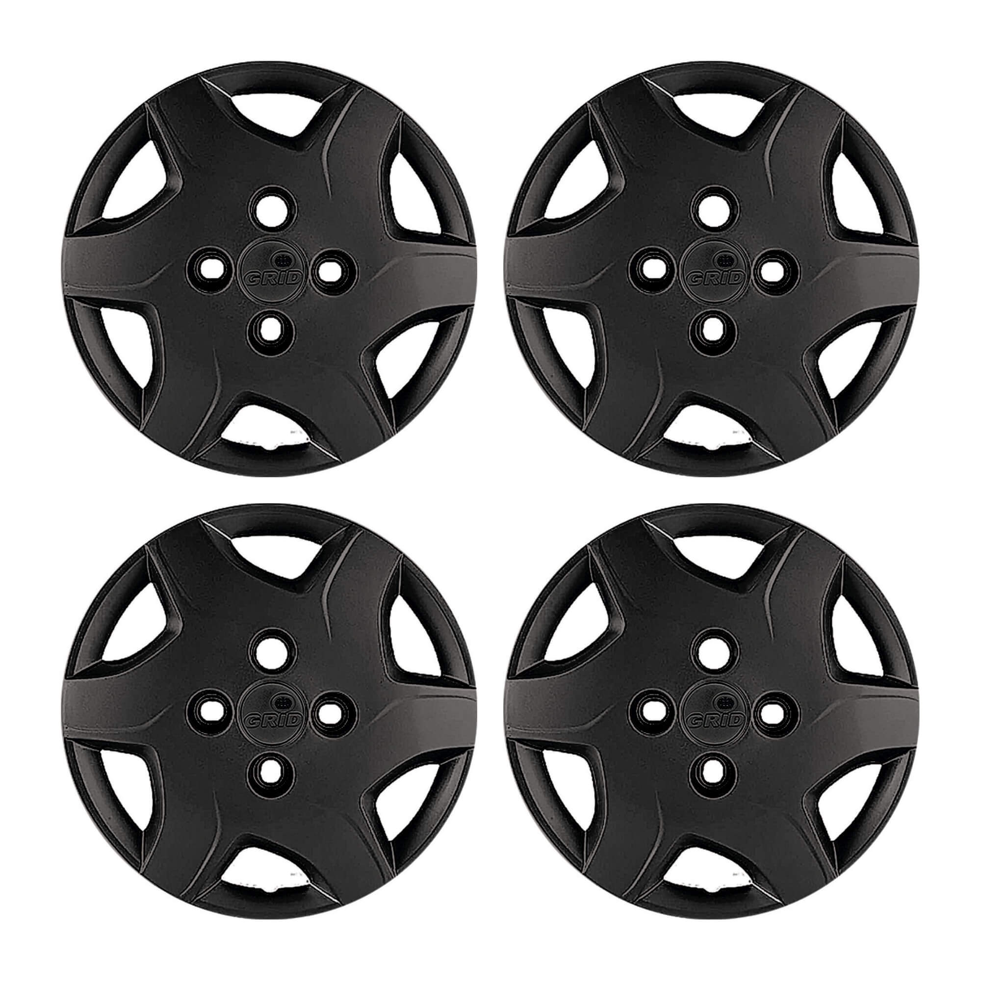 Calota Aro 13" Preto Fosco Modelo Celta 2012 a 2015 Jogo c/4 Calotas Grid - 042CB-POF-E