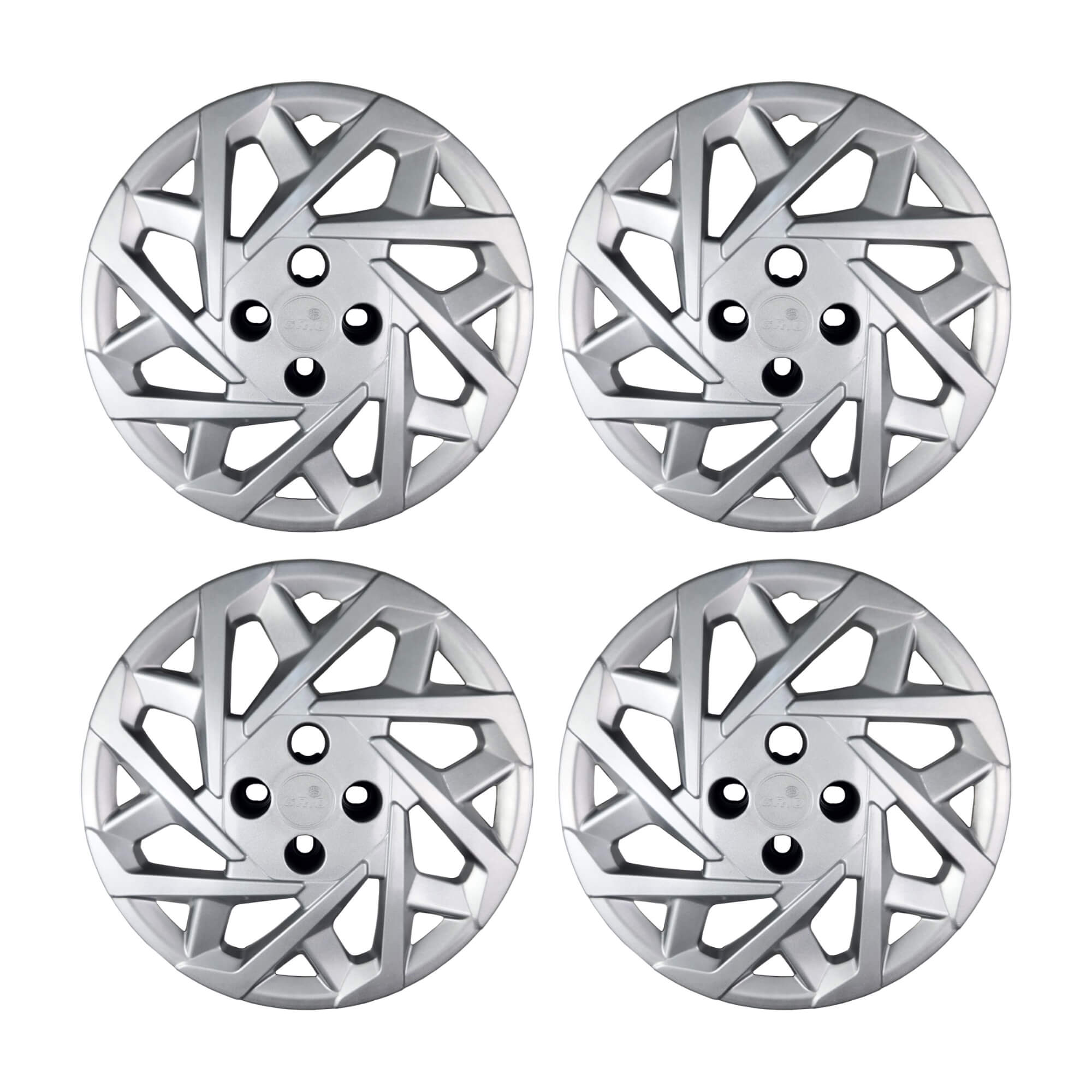 Calota Aro 14" Prata Modelo Sport Creta 2025 Jogo c/4 Calotas Grid - 203CB-PTA-E