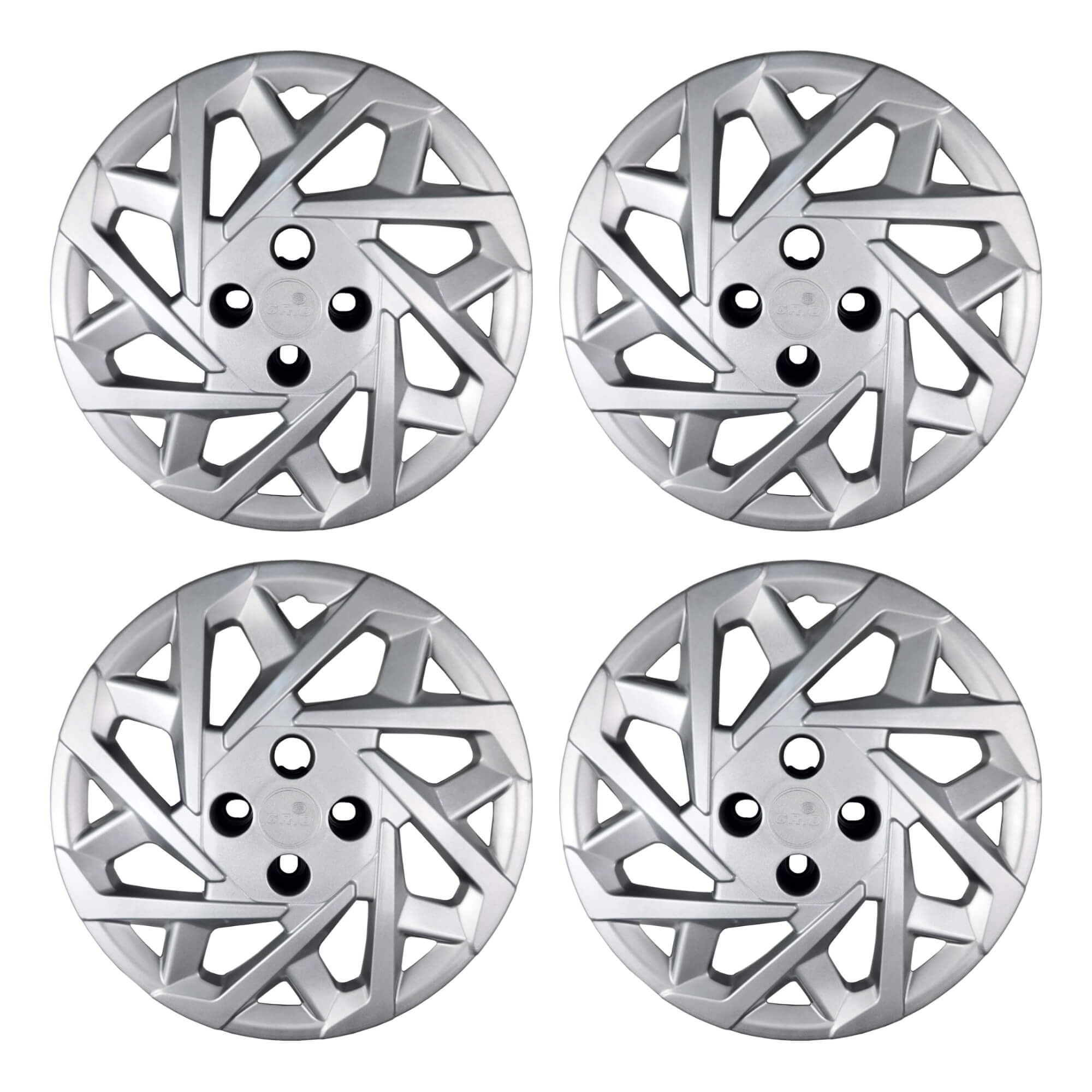 Calota Aro 15" Prata Modelo Sport Creta 2025 Jogo c/4 Calotas Grid - 205CP-PTA-E