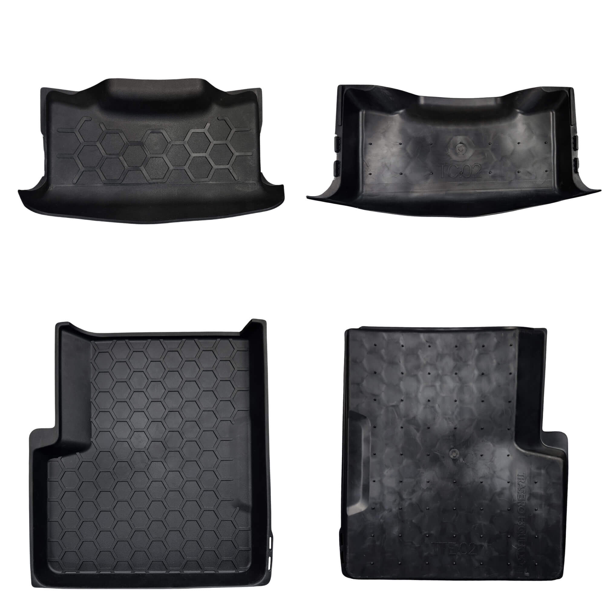 Tapete Tipo Bandeja 4P Preto Modelo Renegade 2015 em diante c/ 5 Peças Grid - TB02001