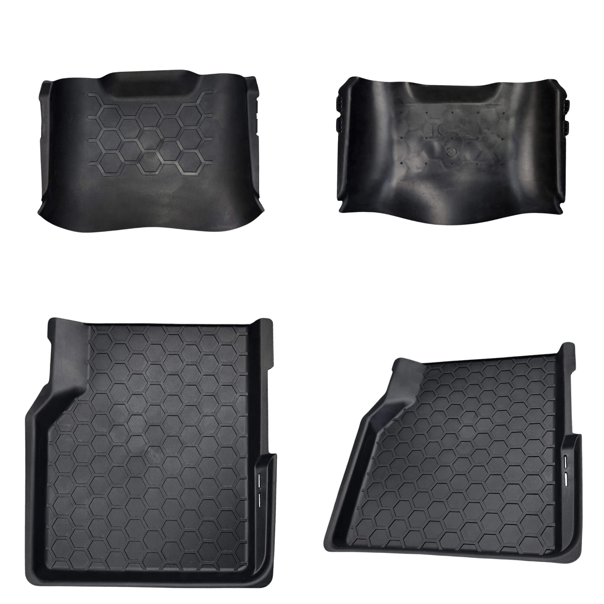 Tapete Tipo Bandeja 4P Preto Modelo Compass 2016 em diante c/ 5 Peças Grid - TB02002