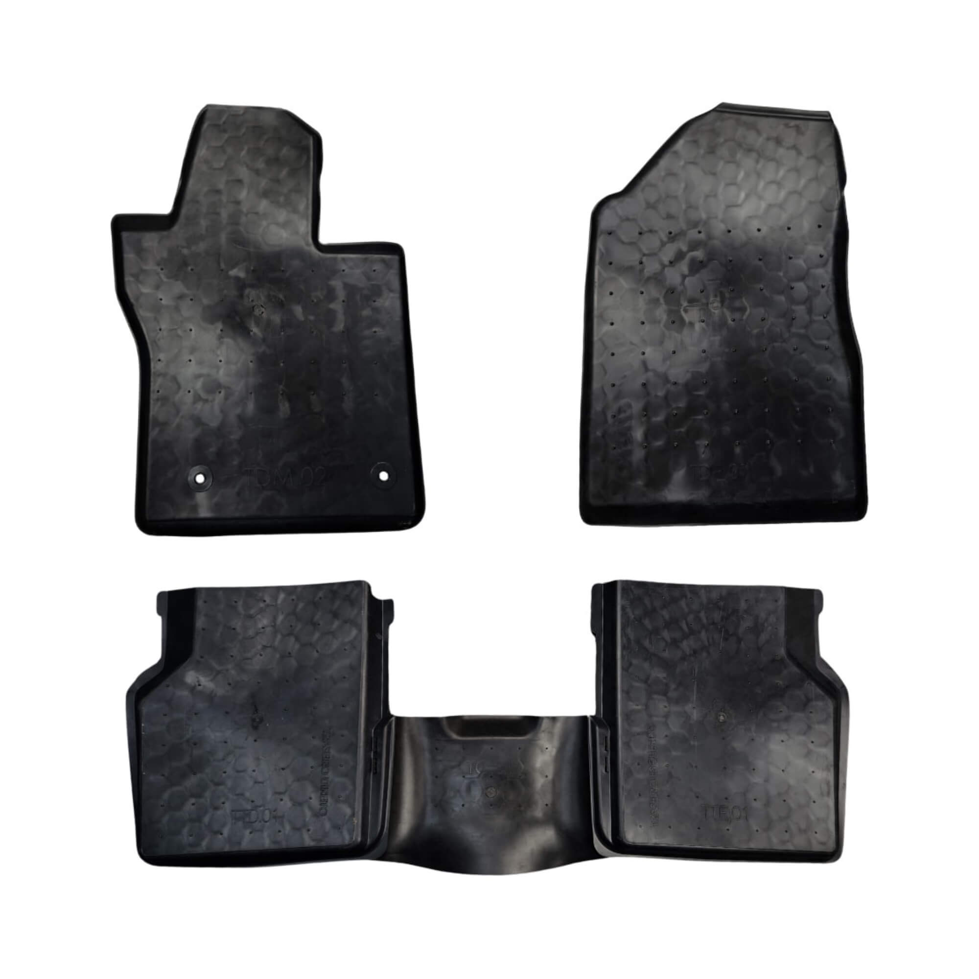 Tapete Tipo Bandeja 4P Preto Modelo Commander 2016 em diante c/ 5 Peças Grid - TB02003