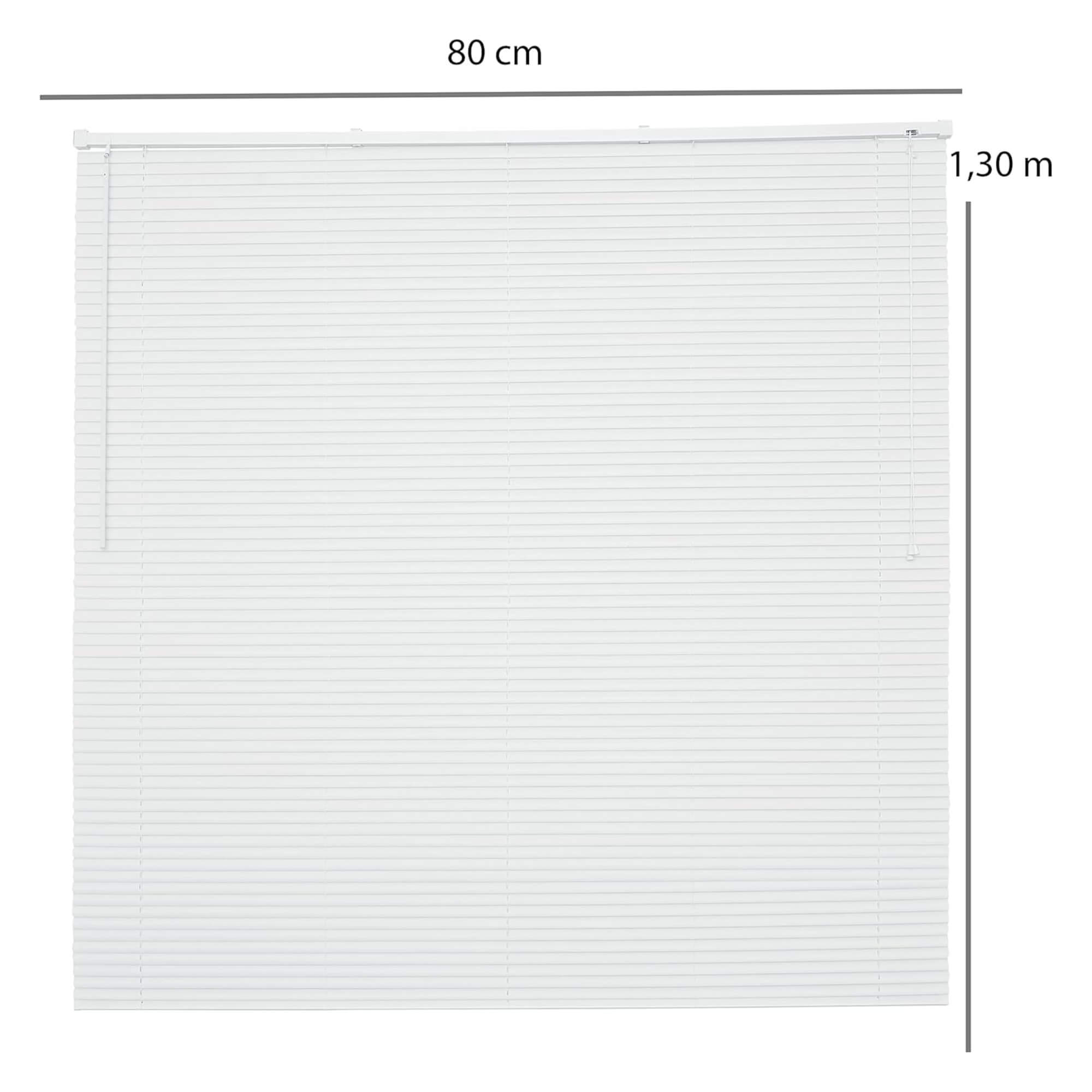 Persiana Horizontal PVC 25mm 80x130cm Branca para Janela Conthey Evolux - D157281B
