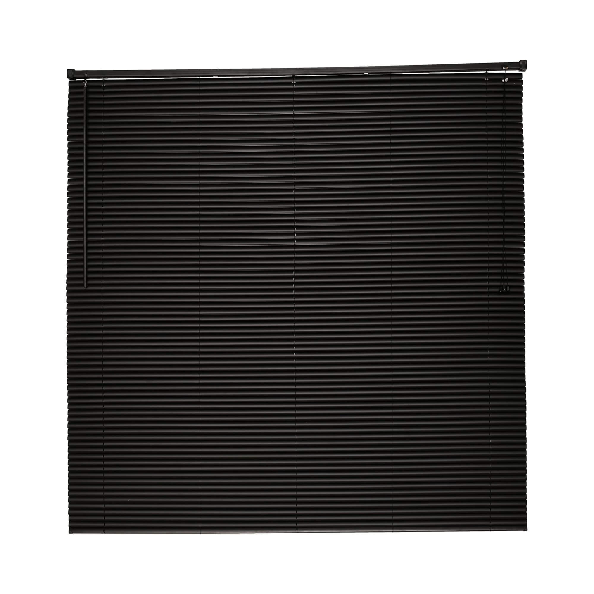 Persiana Horizontal PVC 25mm 80x130cm Preta para Janela Conthey Evolux - D157281C
