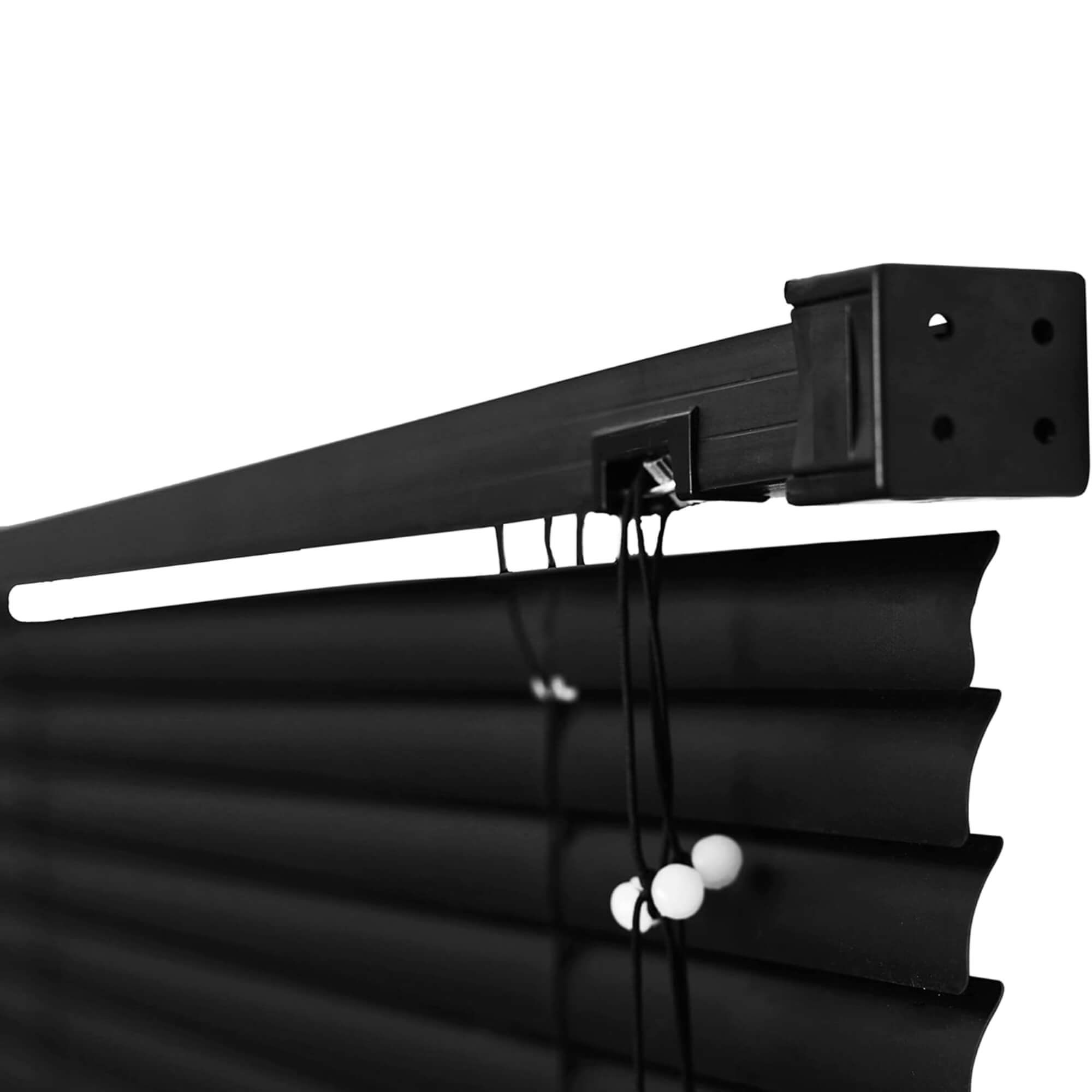Persiana Horizontal PVC 25mm 80x130cm Preta para Janela Conthey Evolux - D157281C