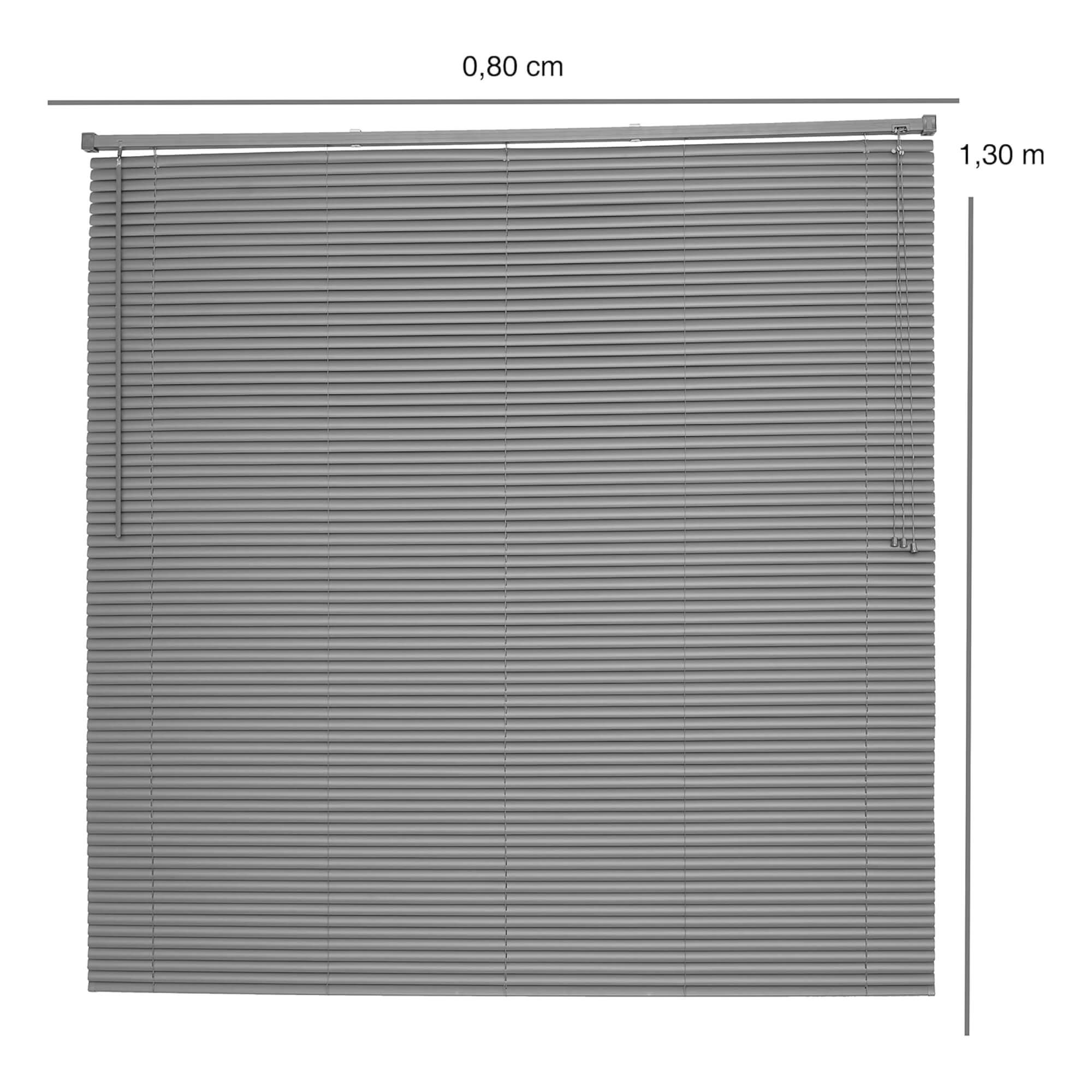 Persiana Horizontal PVC 25mm 80x130cm Chumbo para Janela Conthey Evolux - D157281M