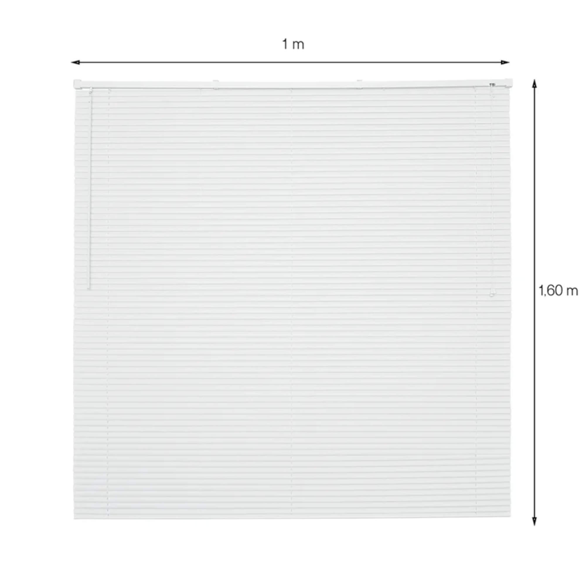 Persiana Horizontal PVC 25mm 100x160cm Branca Premier para Janela Conthey Evolux - D113179A