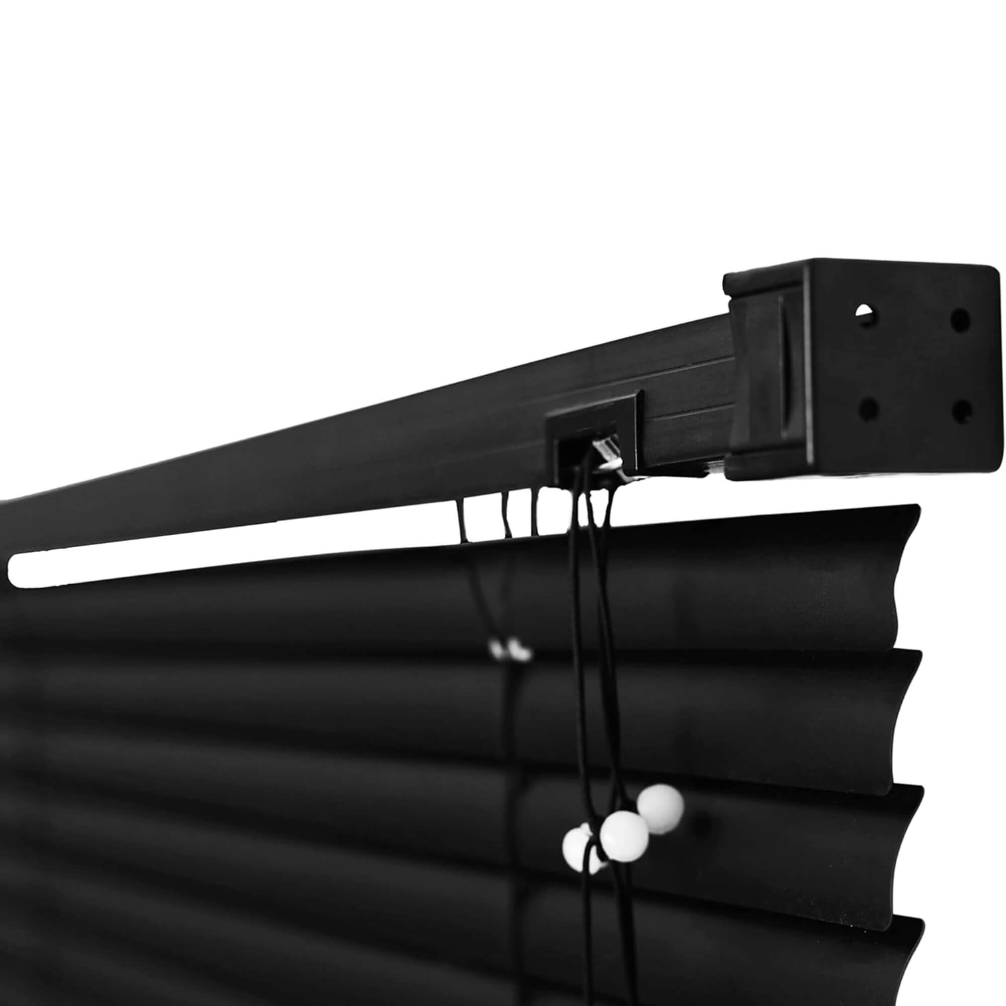 Persiana Horizontal PVC 25mm 120x130cm na cor Preta para Janela Conthey Evolux - D148033C