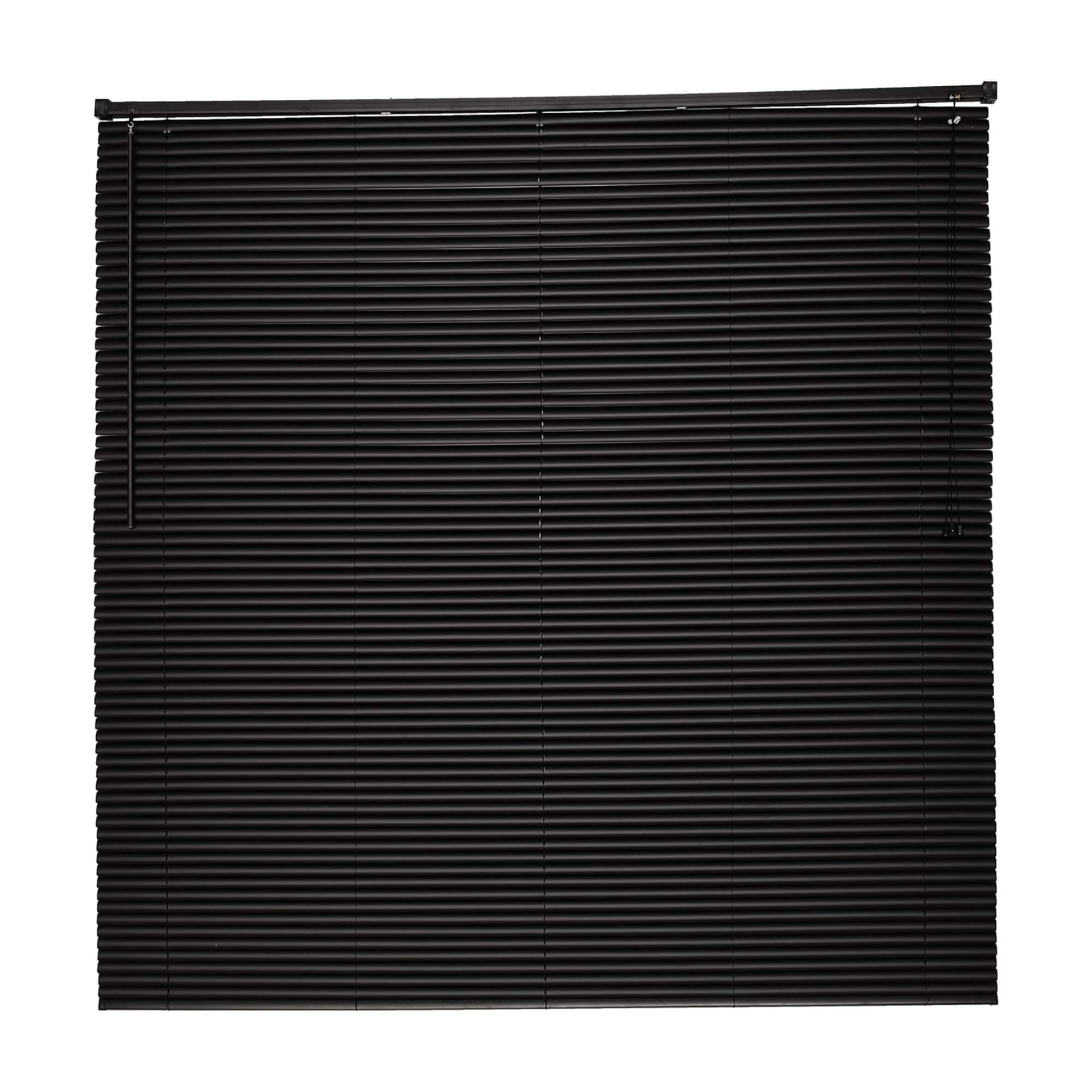 Persiana Horizontal PVC 25mm 140x130cm Preta Conthey Evolux - D148034C
