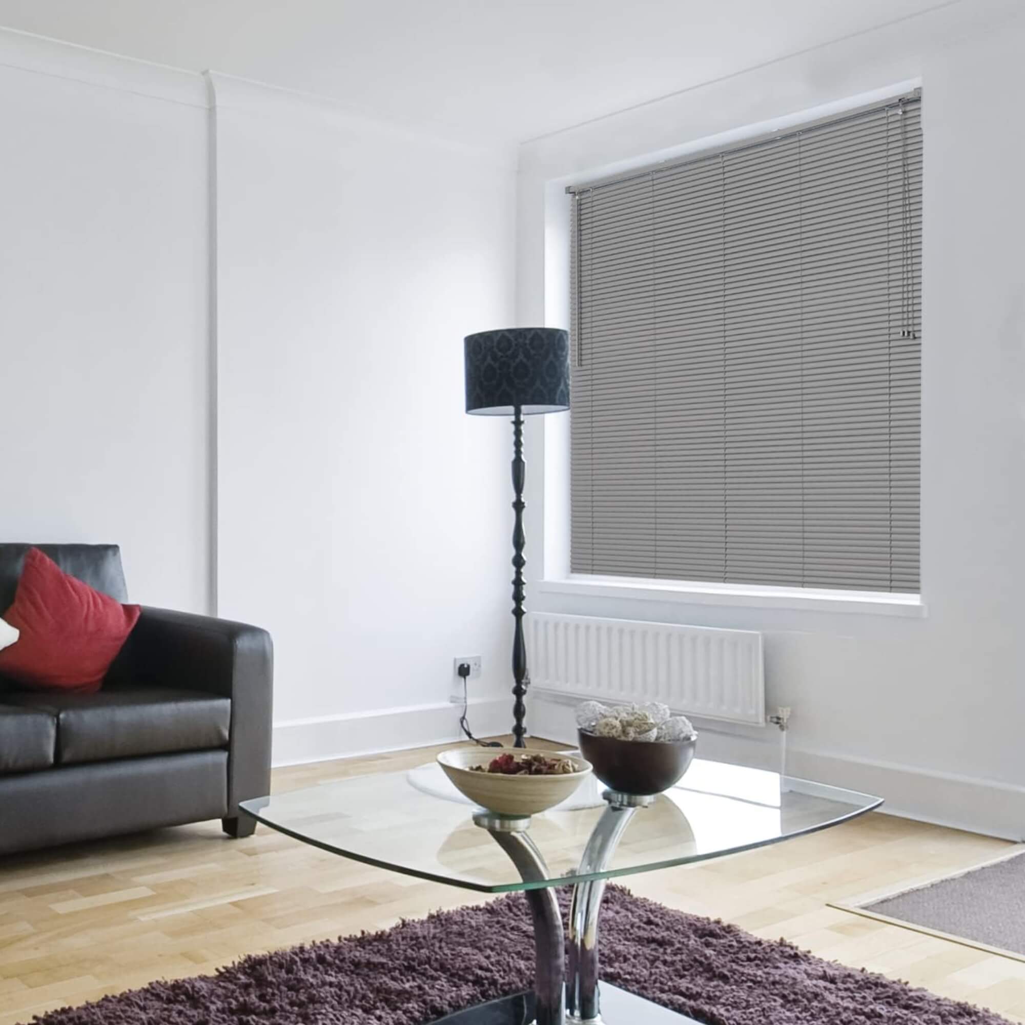 Persiana Horizontal PVC 25mm 140x130cm cor Chumbo Conthey Evolux - D148034M
