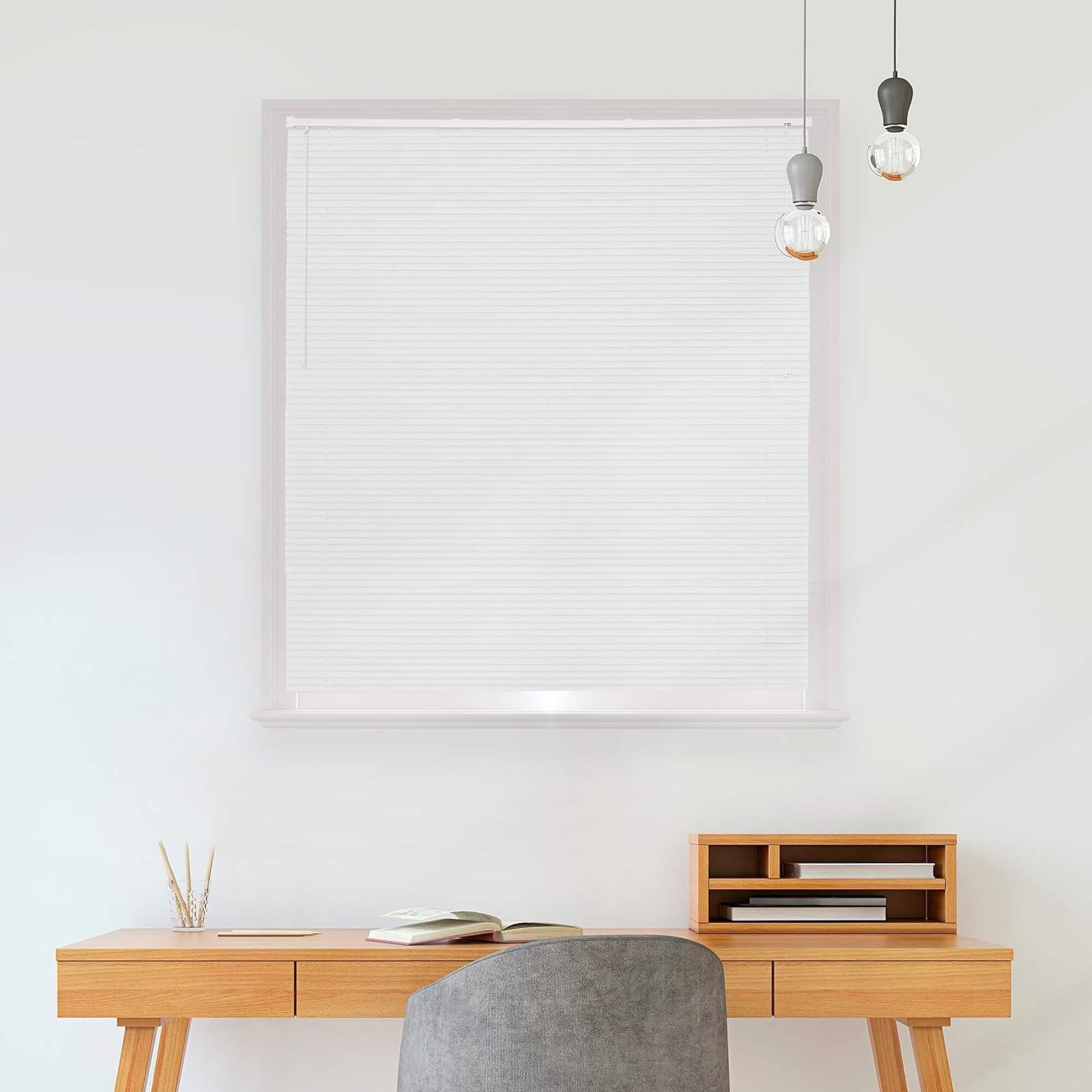 Persiana Horizontal PVC 25mm 160x130cm cor Branca Conthey Evolux - D148035A
