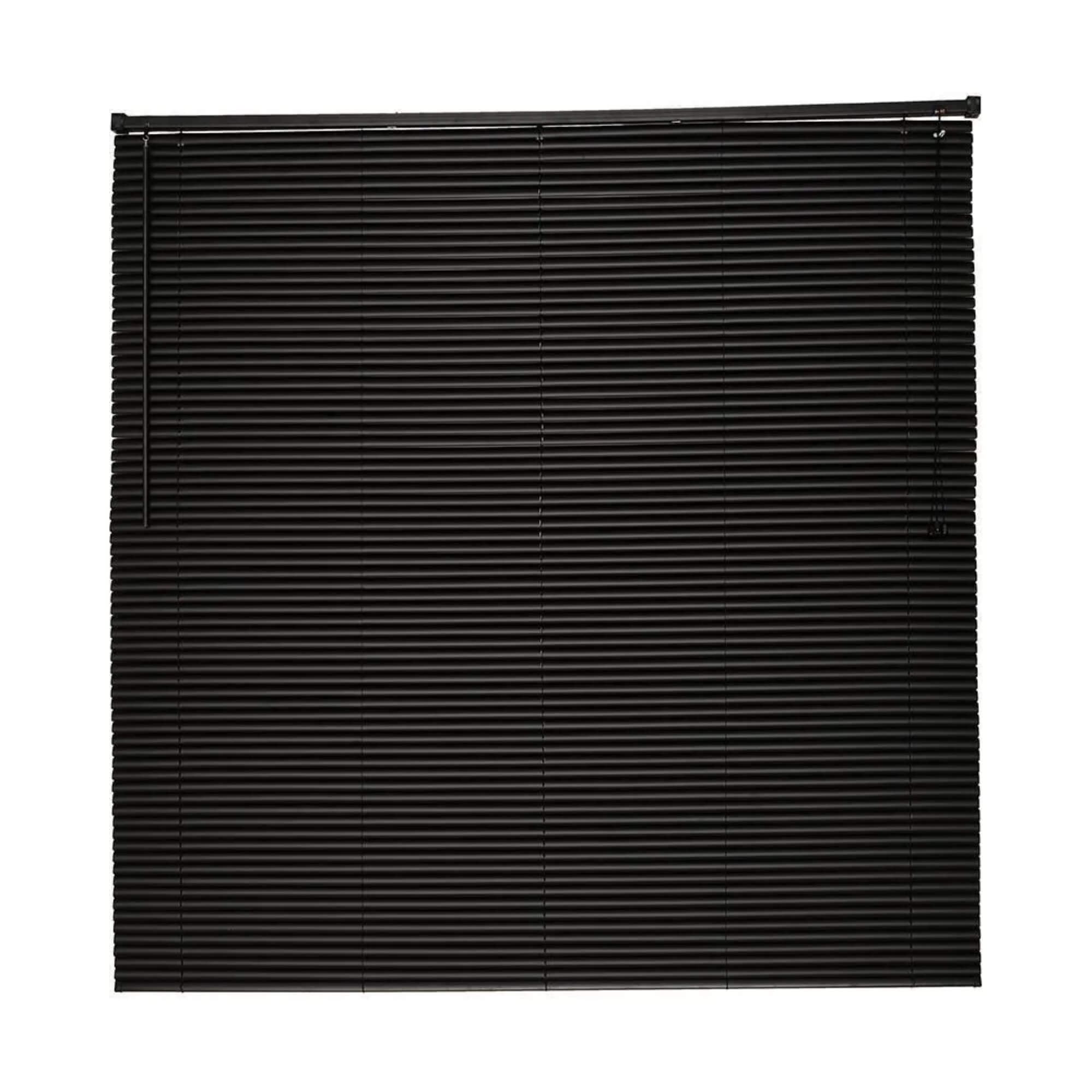 Persiana Horizontal PVC 25mm 160x130cm Preta Conthey Evolux - D148035C