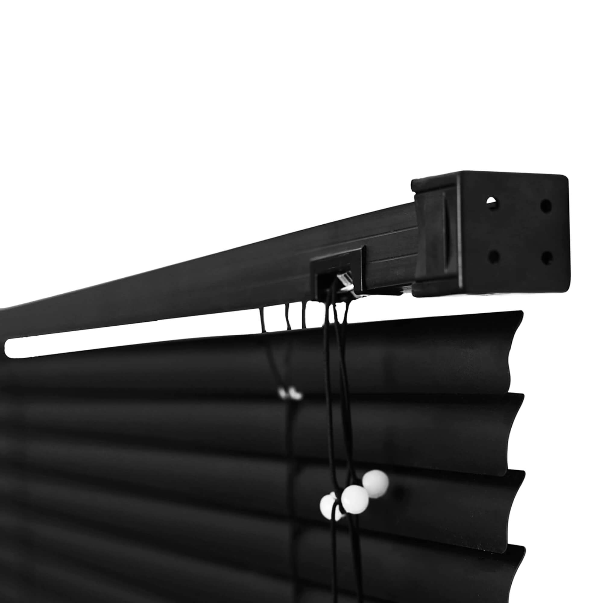 Persiana Horizontal PVC 25mm 160x130cm Preta Conthey Evolux - D148035C