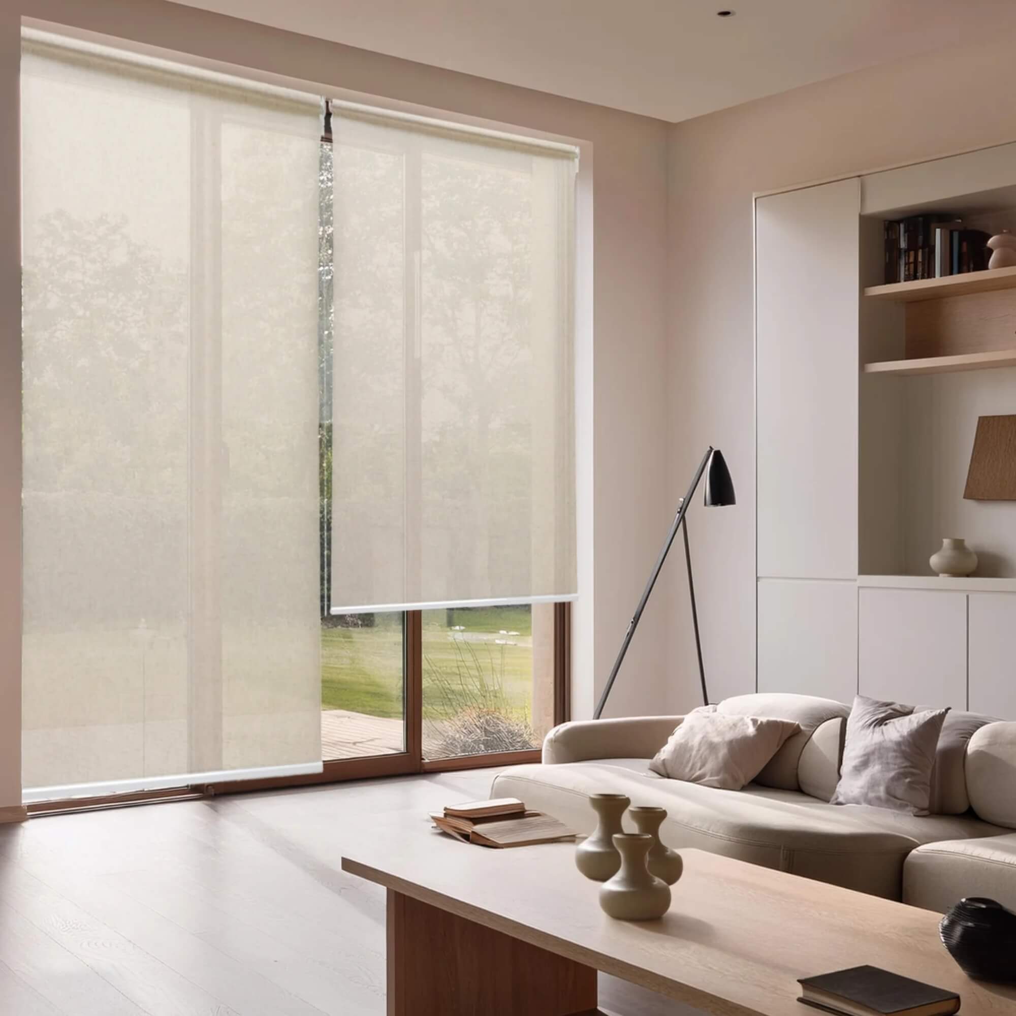 Persiana Rolo Soft Linho 100x220cm Bege Conthey Evolux - D169312B