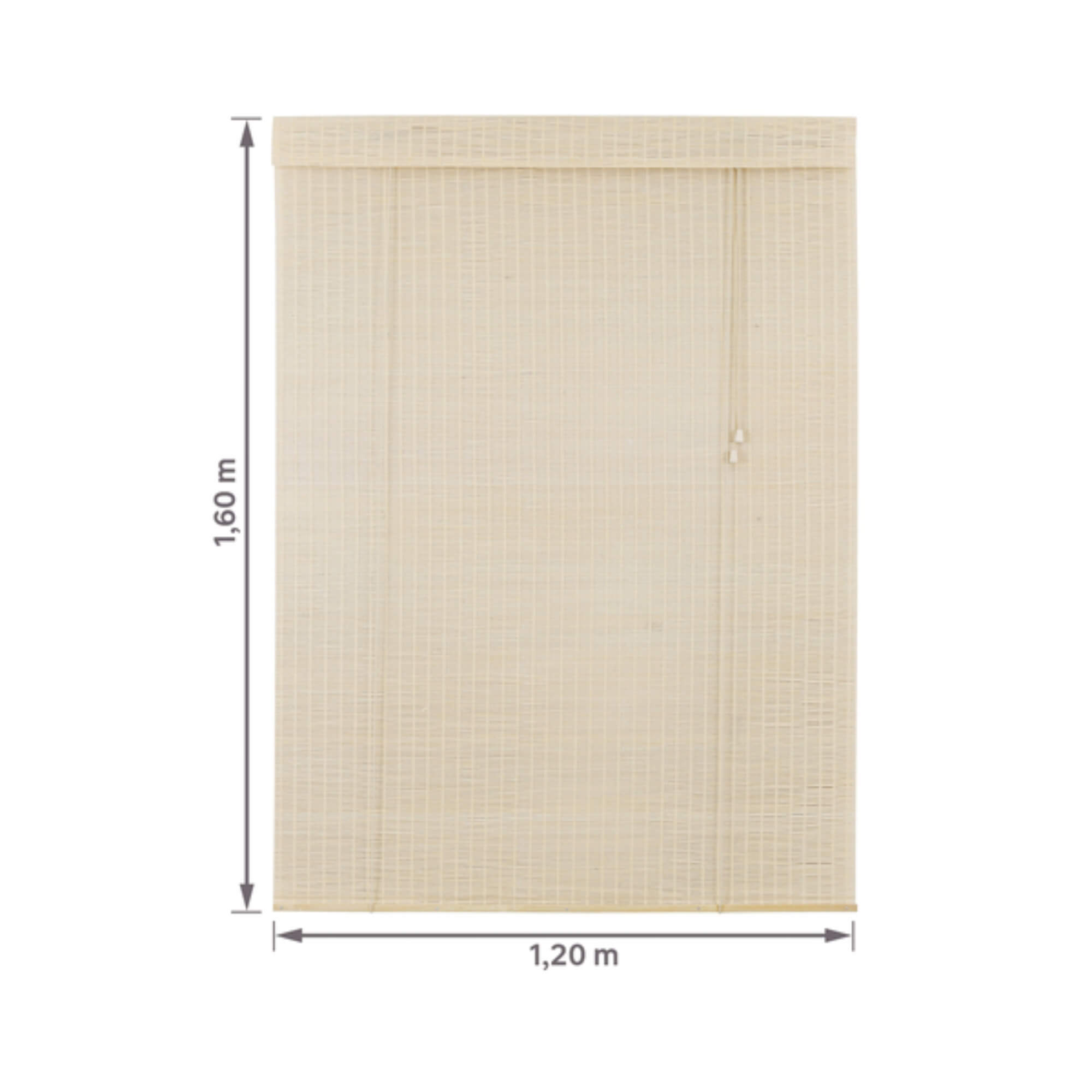 Persiana Rolo Bambu 120x160cm cor Fresno Coleção Bauhaus para Janela Conthey Evolux - N2303531