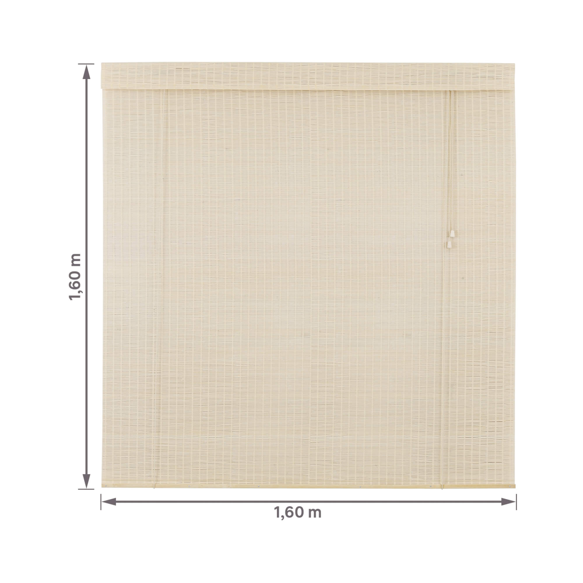 Persiana Rolo Bambu 160x160cm cor Fresno Coleção Bauhaus para Janela Conthey Evolux - N2303533