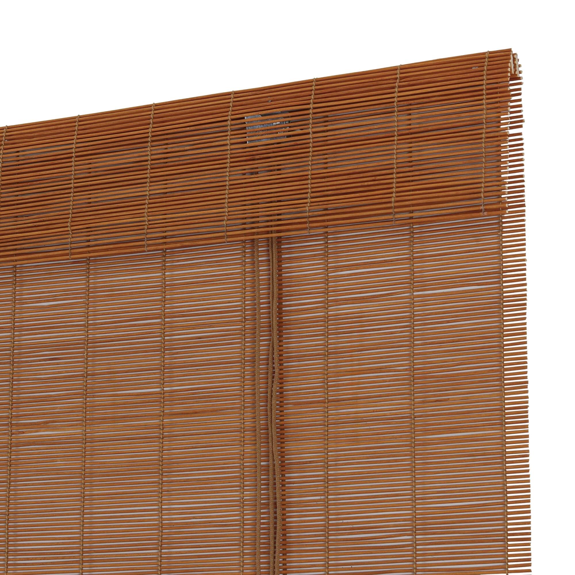Persiana Rolo Bambu 160x160cm cor Cedro Coleção Hanoy para Janela Conthey Evolux - N2303548