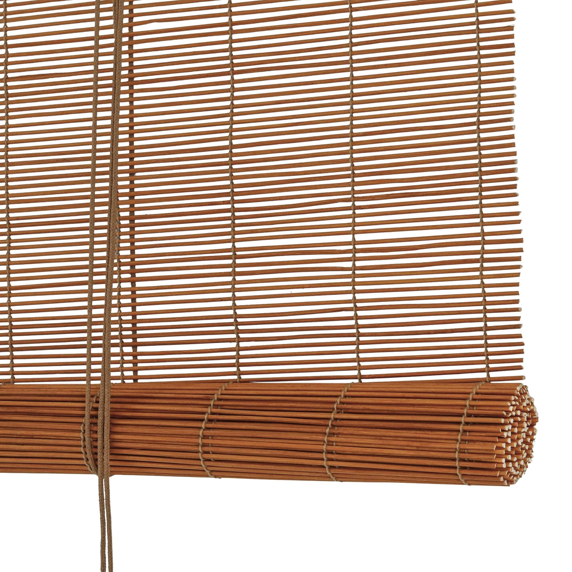 Persiana Rolo Bambu 160x160cm cor Cedro Coleção Hanoy para Janela Conthey Evolux - N2303548