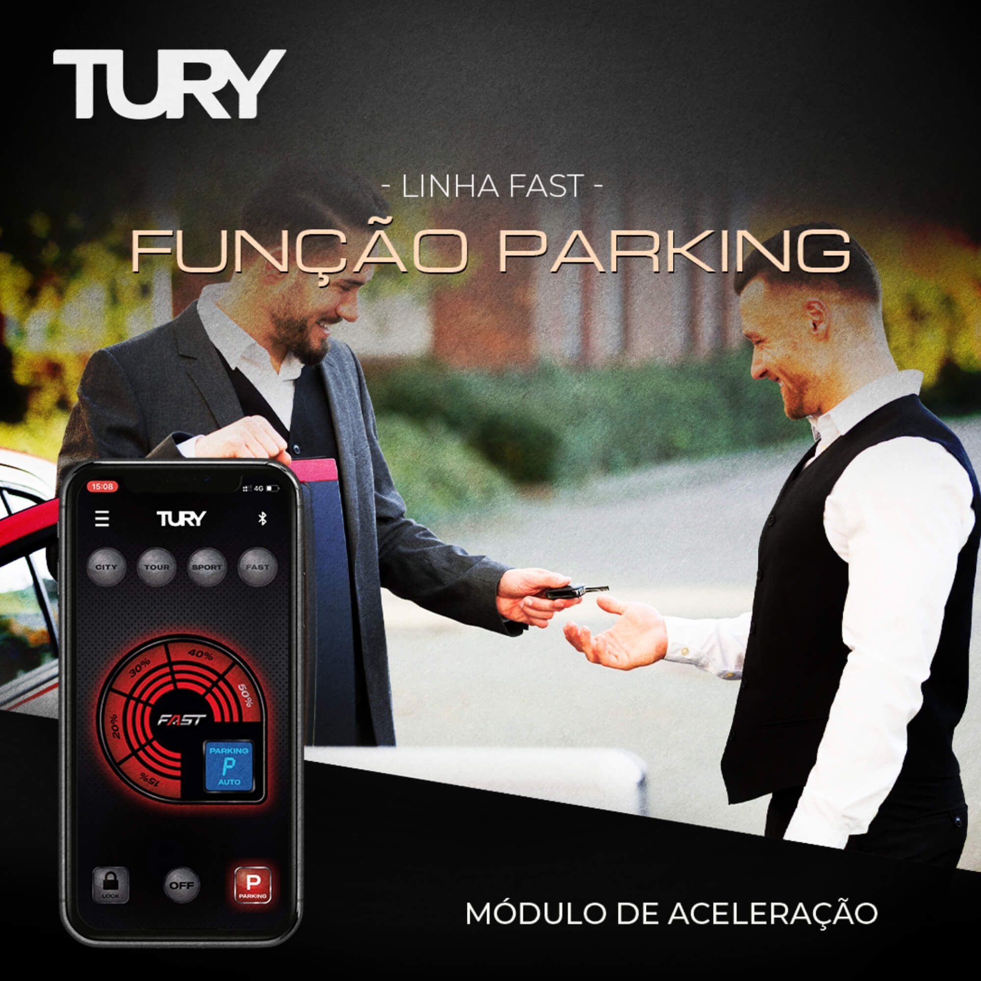 Módulo Variador de Avanço de Aceleração compatível c/ C3, C2, C5, Xsara Tury - FAST_MAX_5.0AN