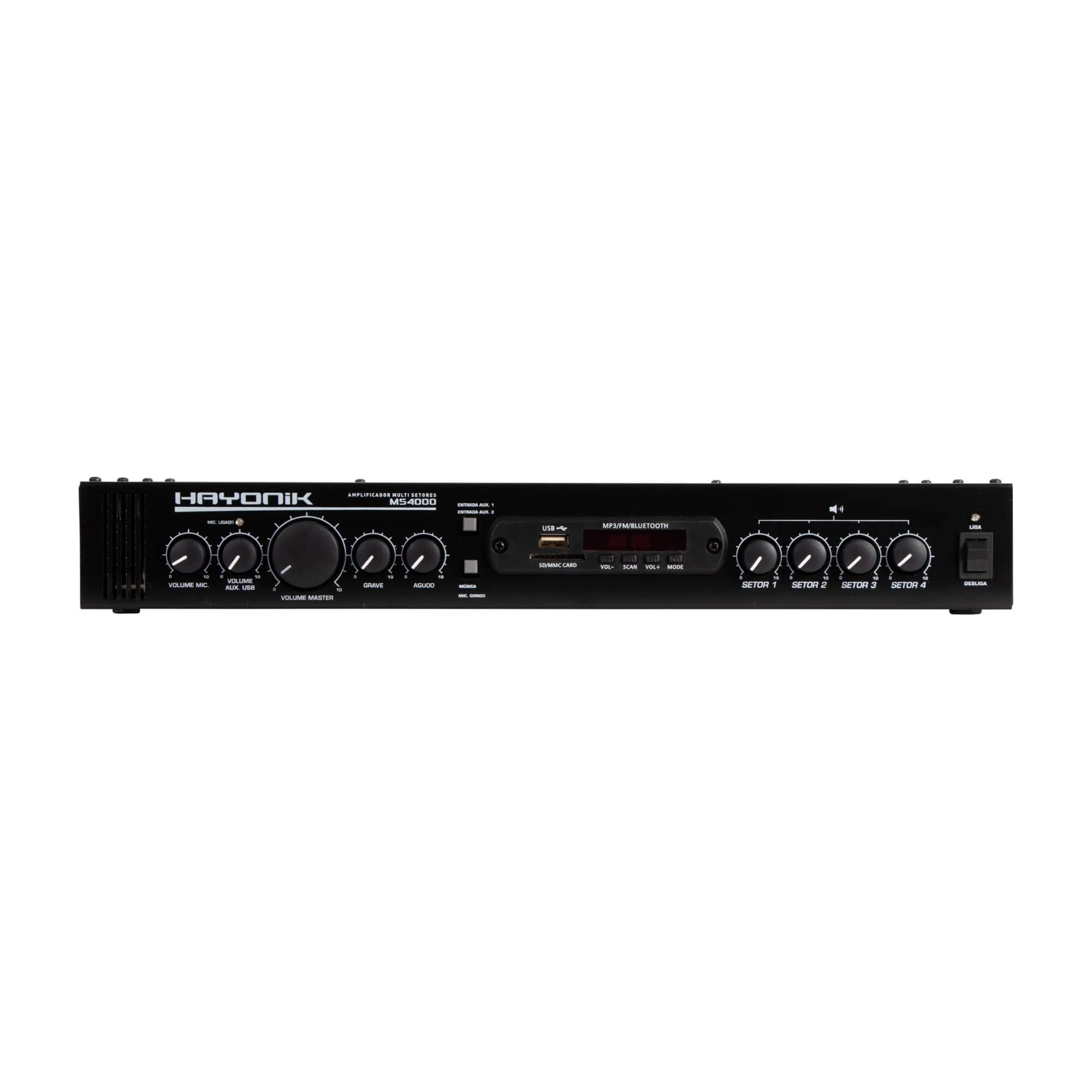 Amplificador MS4000 400W RMS Multisetores Hayonik - 0000085840