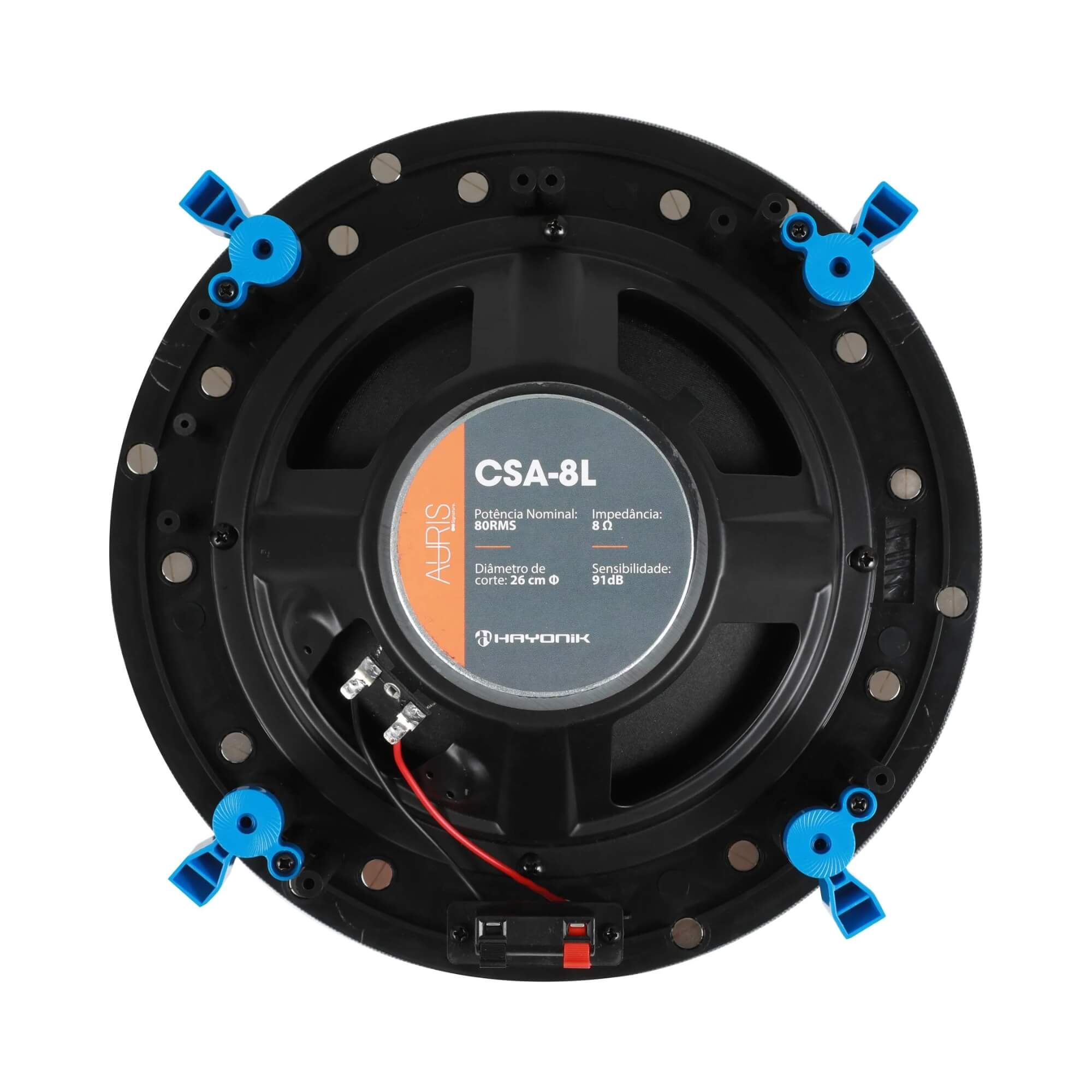 Arandela Auris CSA-8L 80W RMS 8Ohms 70Hz-20KHz cor Branca Hayonik - 0000084087