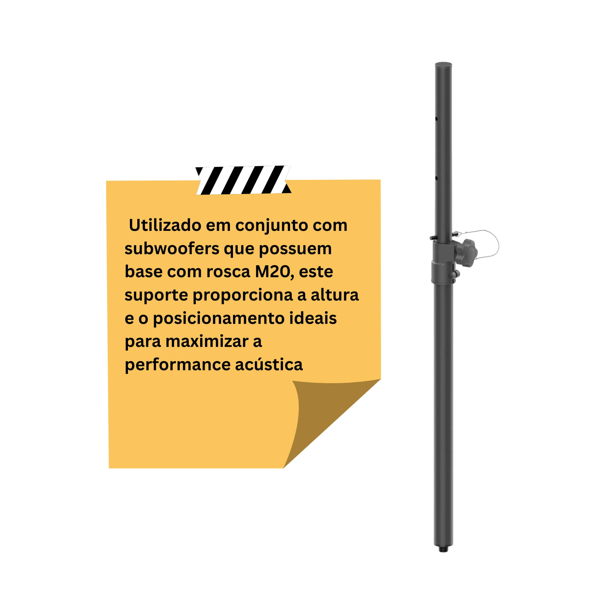 Suporte Extensor para Caixas de Som M20 - SM120 Hayonik - 0000084563