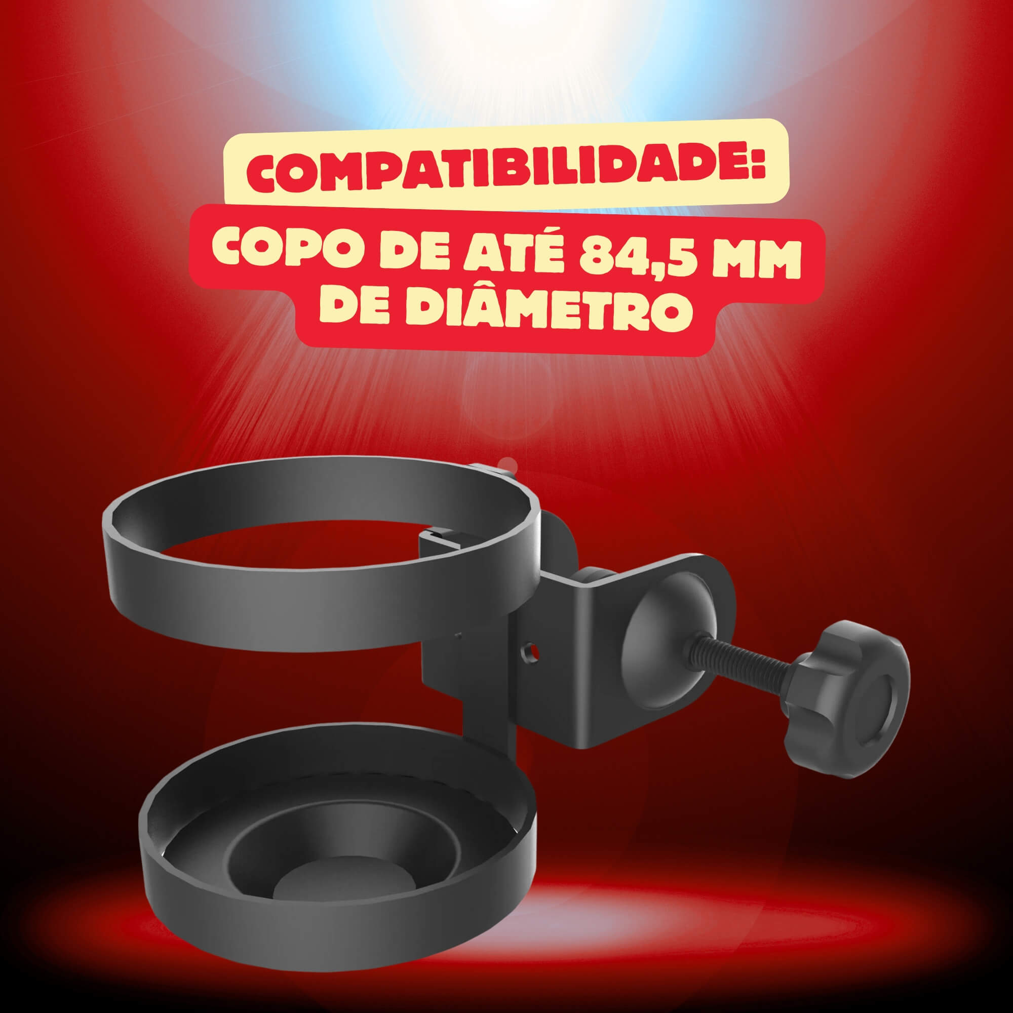 Suporte para Copo com Sistema Multi-Angular de até 90º SC100 Hayonik - 0000084559