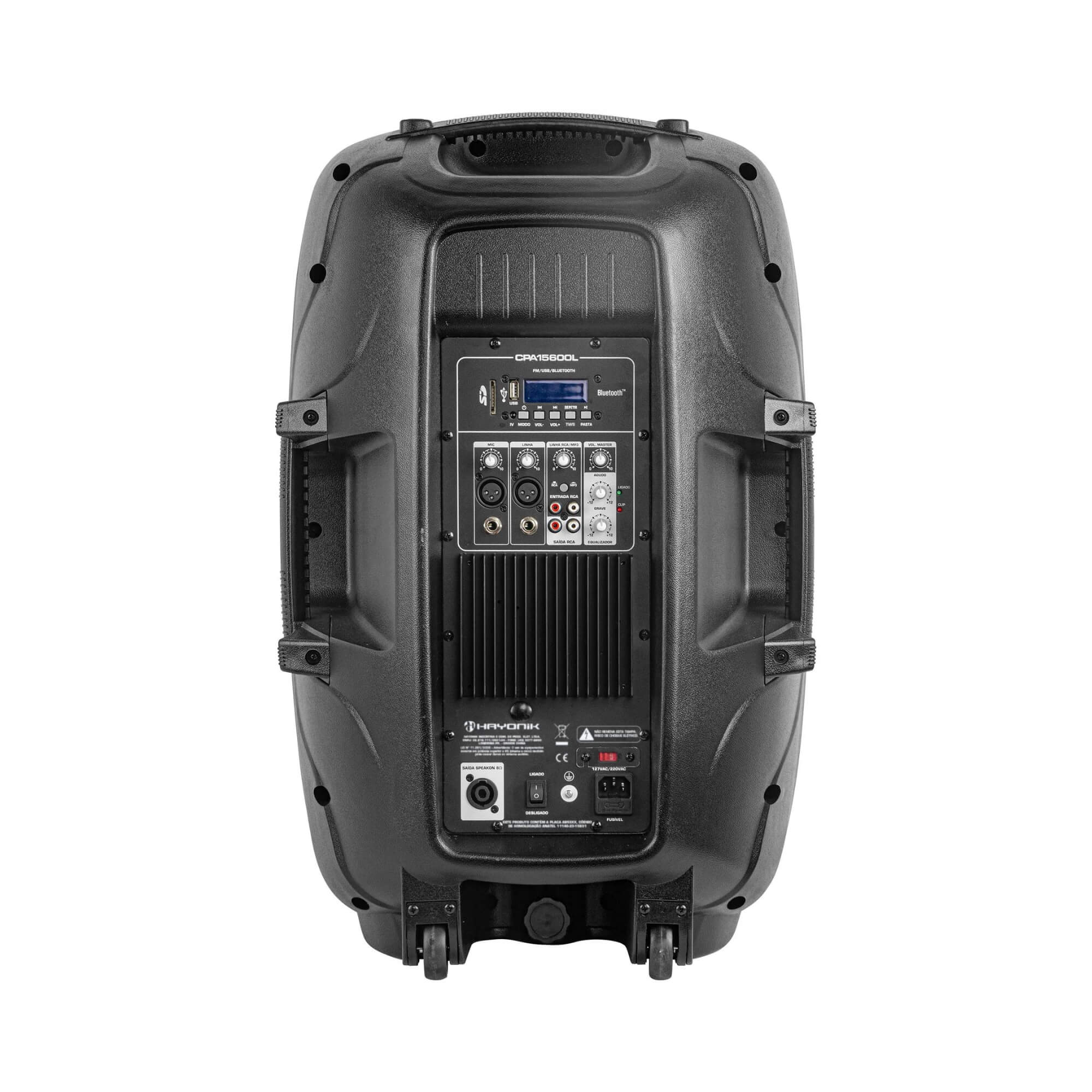 Caixa Acústica Ativa CPA-15600L 600W Bluetooth Preta Hayonik - 0000069665