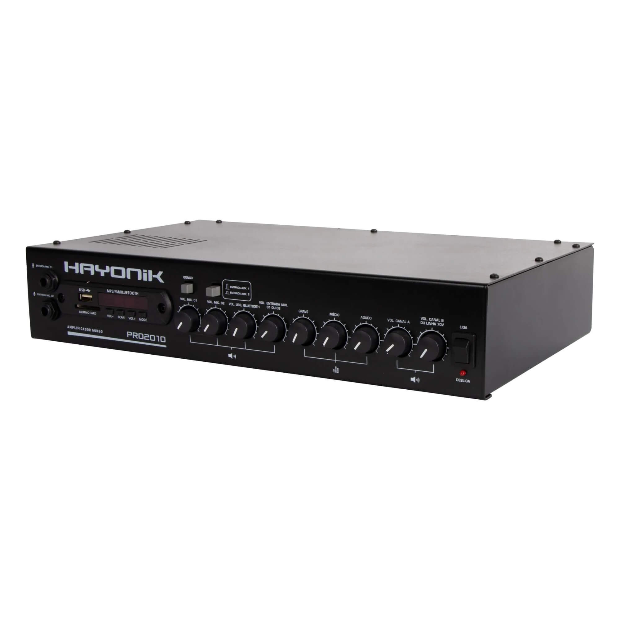 Amplificador PRO2010 200W RMS Com Gongo Hayonik - 0000085843