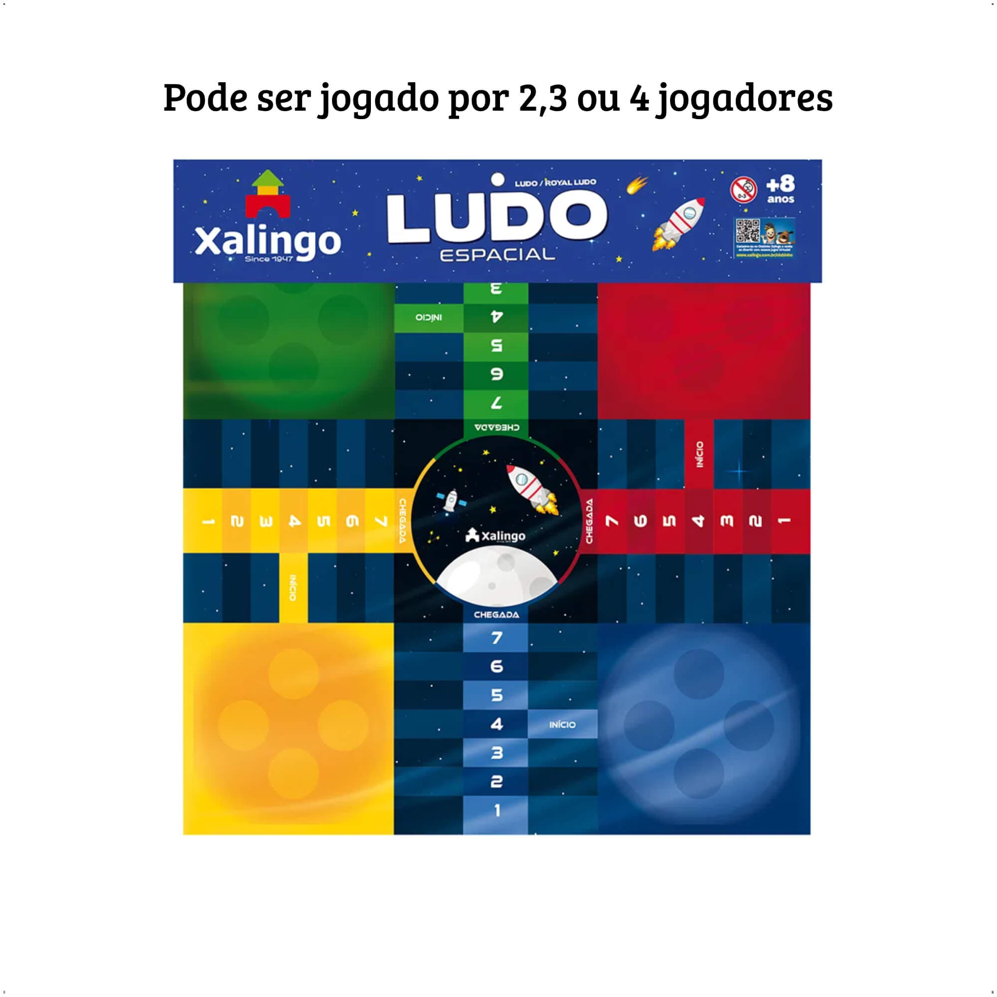COMP Jogo UNO Original Mattel + Ludo Espacial Xalingo