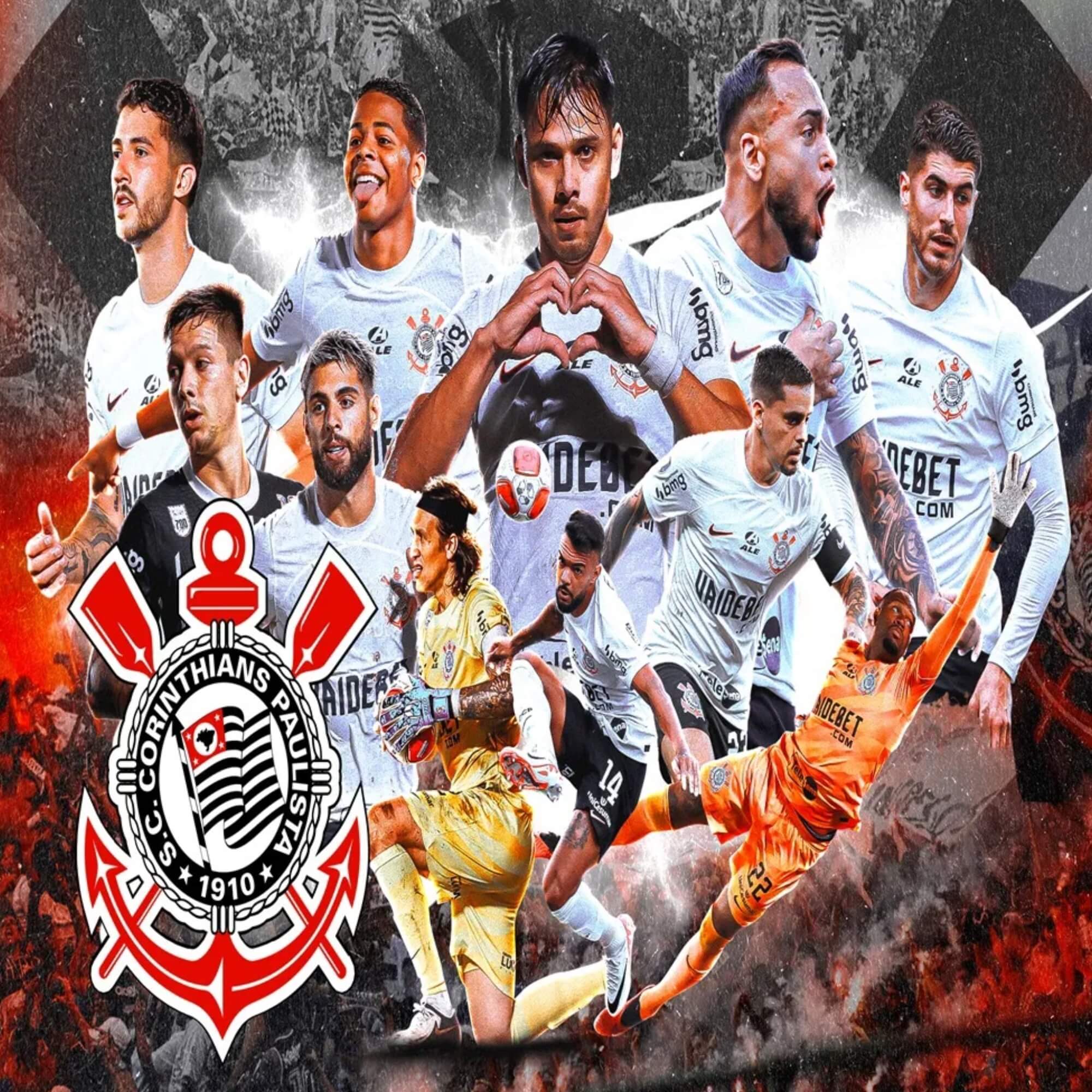 COMP Kit Puzzle Corinthians 200 Peças Mimo Toys + Bola Futebol Nº 5 PVC/PU Futebol e Magia