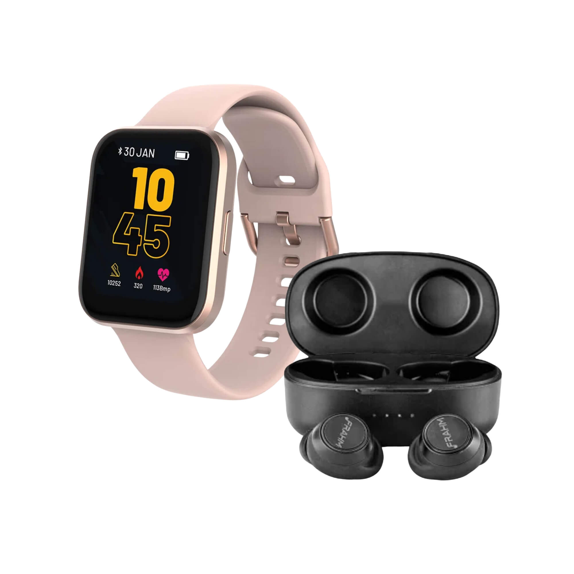 COMP Kit Smartwatch Atrio M1 ES435 + Fone Bluetooth Airbass One IPX5 Frahm – Tecnologia e Estilo
