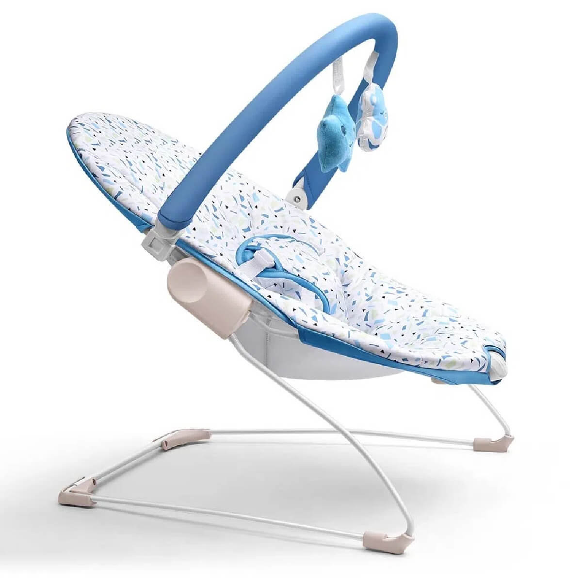 COMP Kit Cadeira de Descanso Nap Time Azul + Suporte de Pescoço Cachorrinho Azul KaBaby