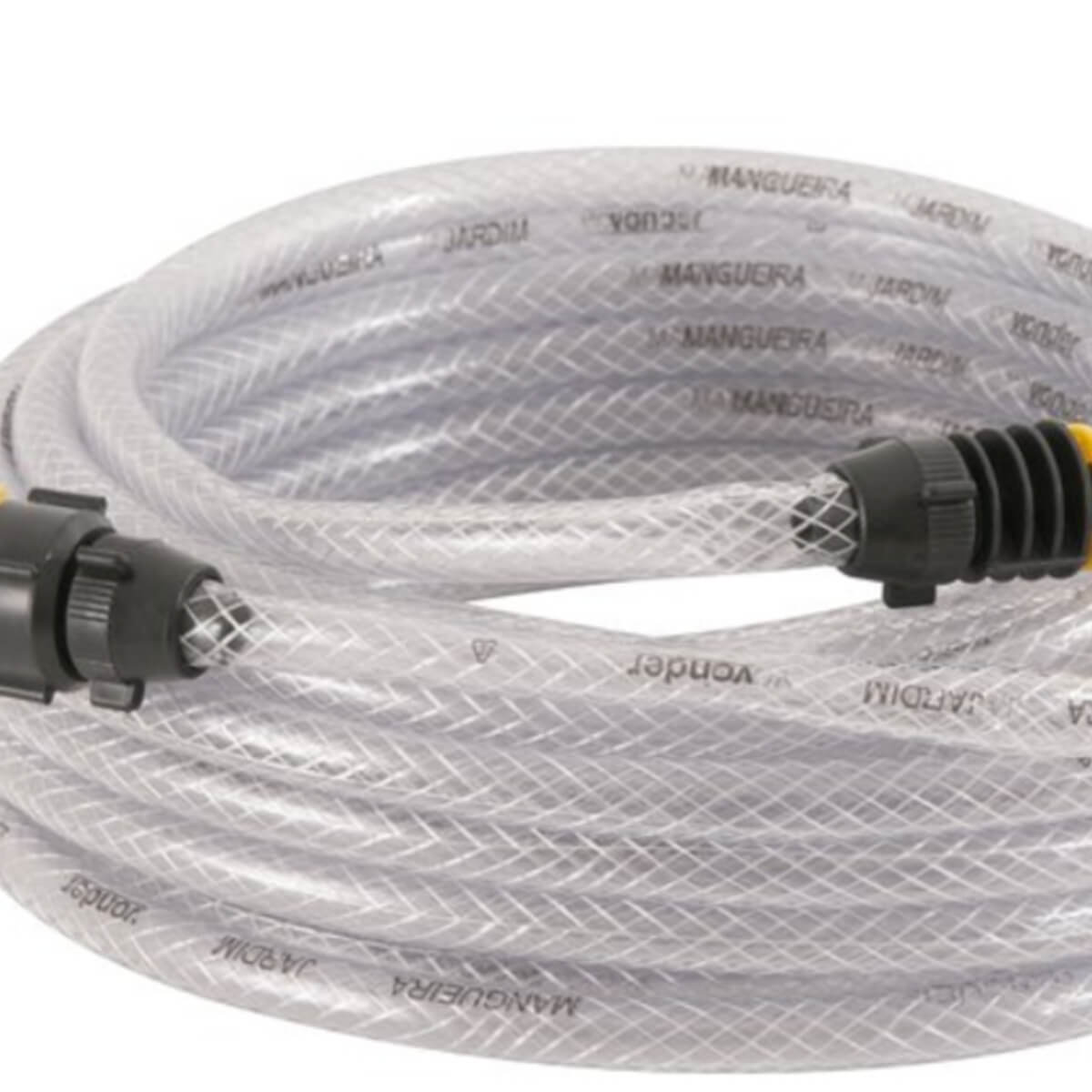 COMP Kit Mangueira Vonder 20m c/ Esguicho Simples + Esguicho 8 Funções Lock On p/ Jardim