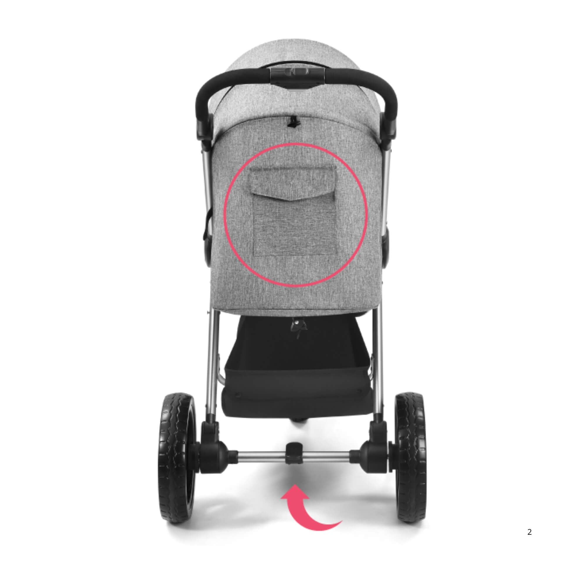 COMP Kit Carrinho Jogger 3 Rodas Sway Preto + Suporte de Cabeça Ajustável Safe Ride Multikids