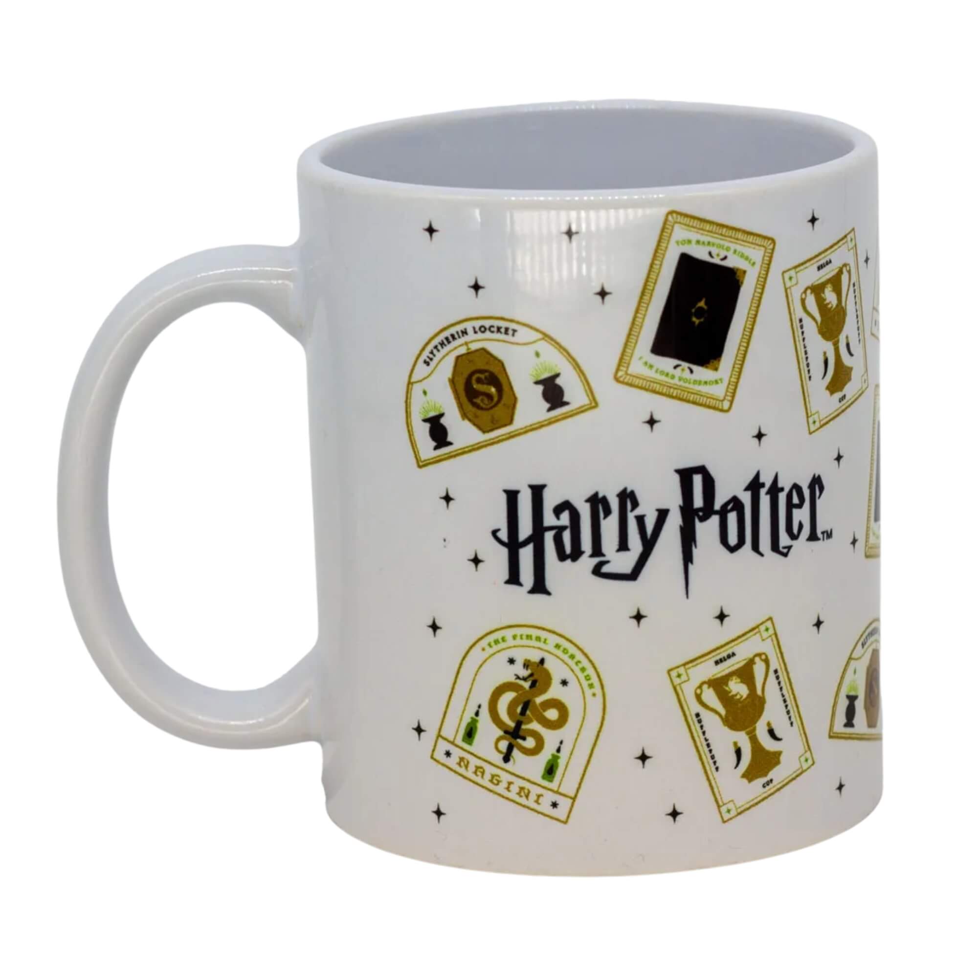 COMP Kit Caneca Porcelana 350ml Harry Potter + Baralho Duplo 110 Cartas Copag