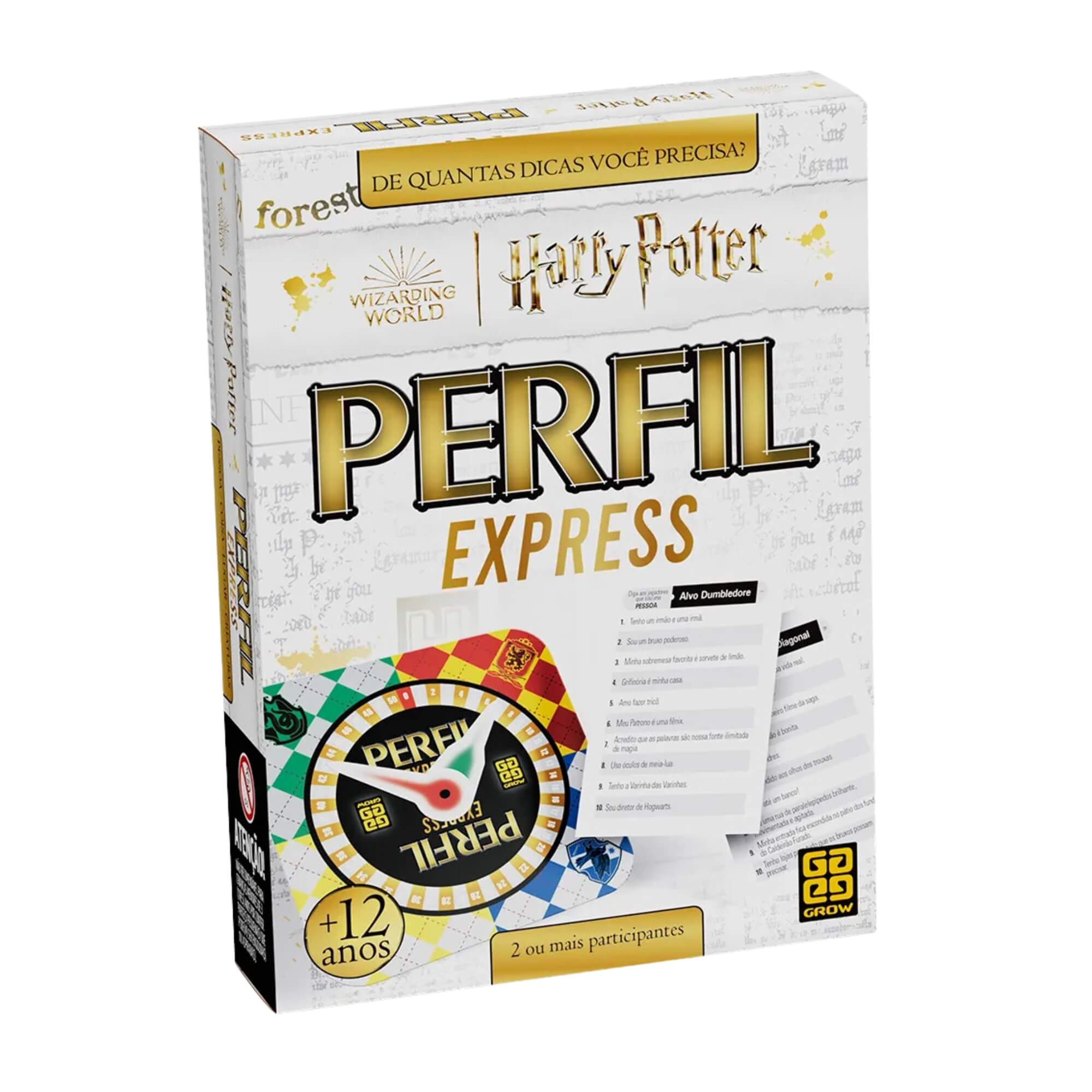 COMP Jogo Perfil Express Harry Potter 100 Cartas + Baralho Copag Single Deck 55 Cartas