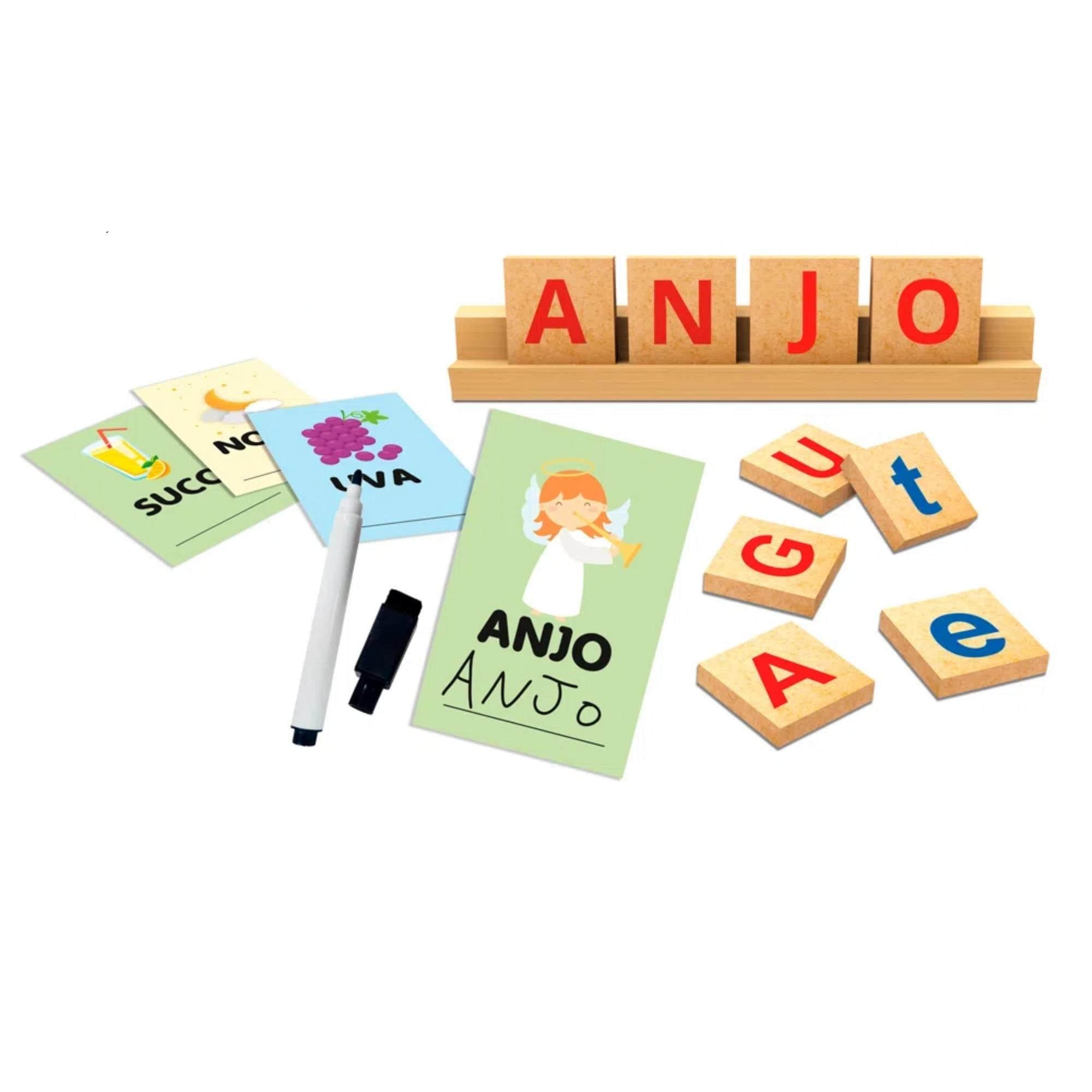 COMP Kit Educativo Infantil Jogo ABC Montando Palavras II + Jogo Tapalavras