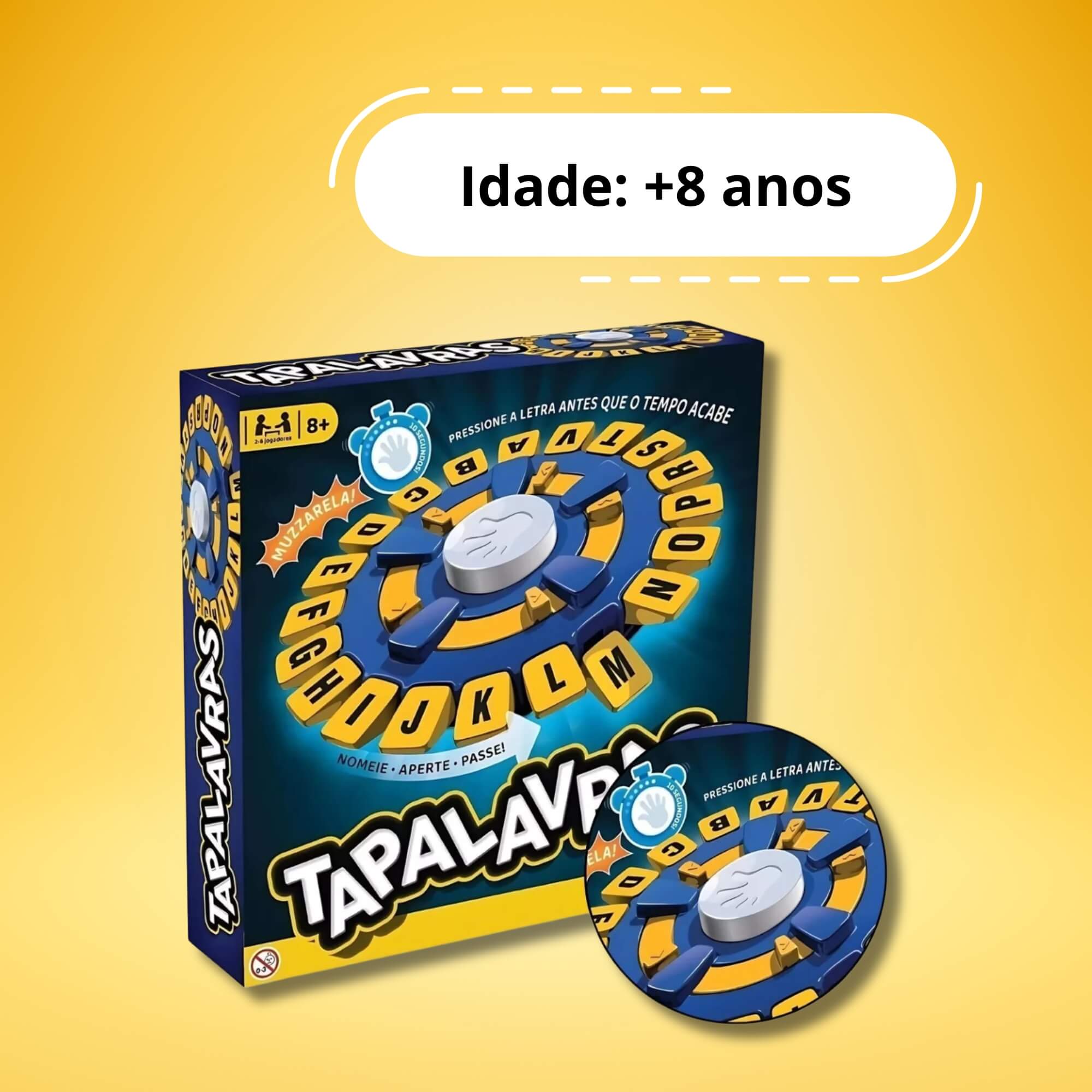 COMP Kit Educativo Infantil Jogo ABC Montando Palavras II + Jogo Tapalavras