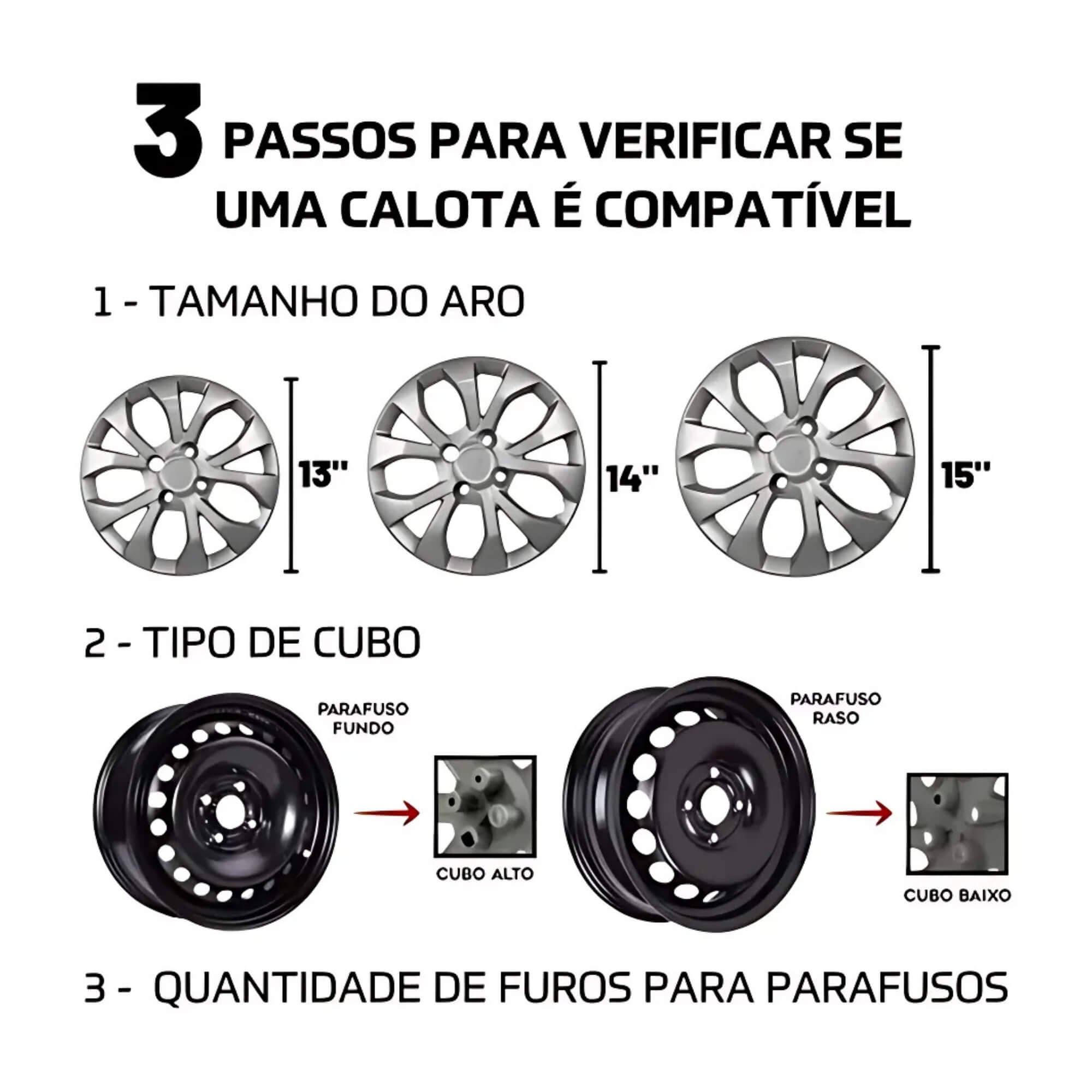 Calota Aro 15" Preto/Prata Mod Idea 2014/2016 Jogo c/4 Calotas Grid - 225CP-PBP-E