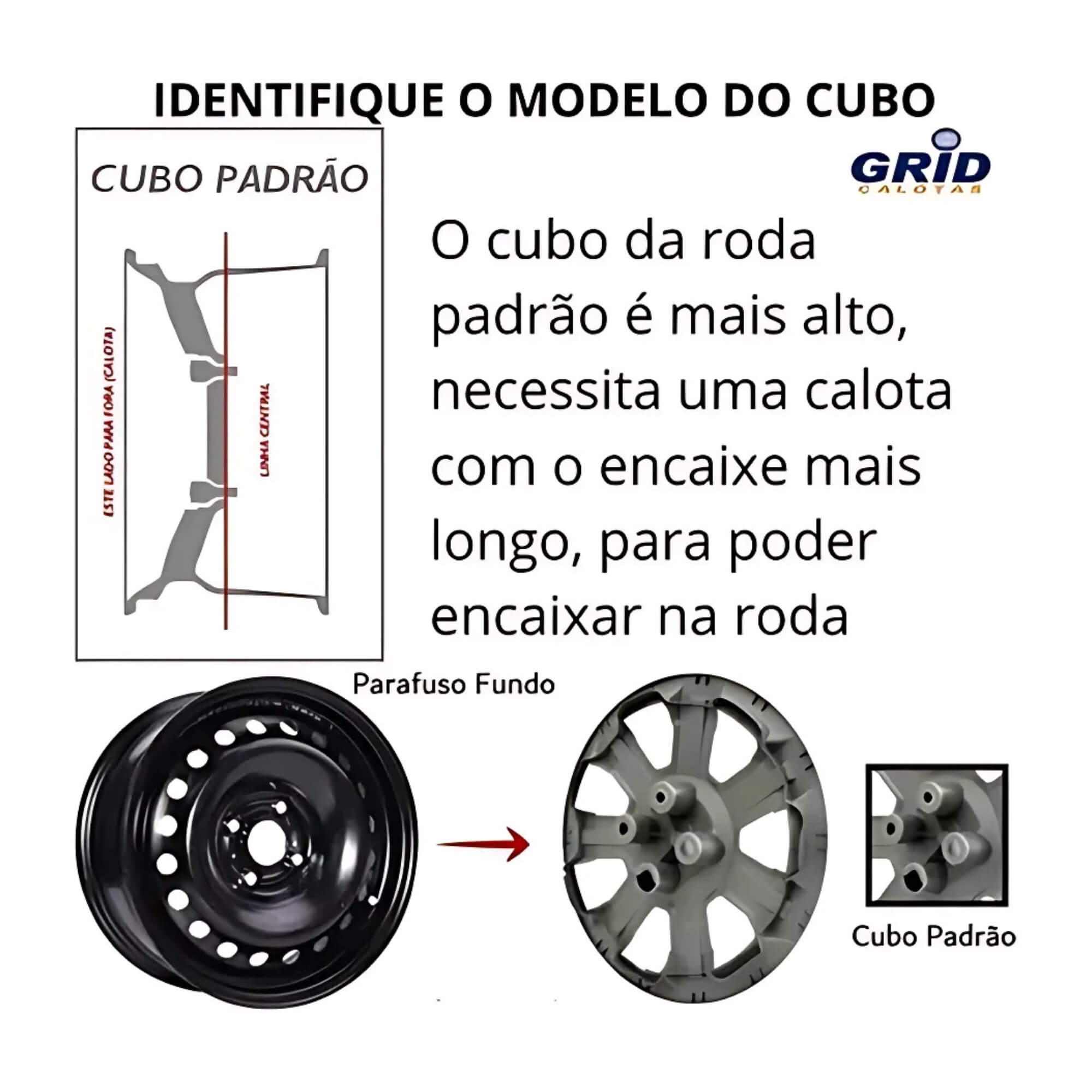 Calota Aro 14" Preto/Prata Mod Gol G7 2017/18 Jogo c/4 Calotas Grid - 245CA-PBP-E