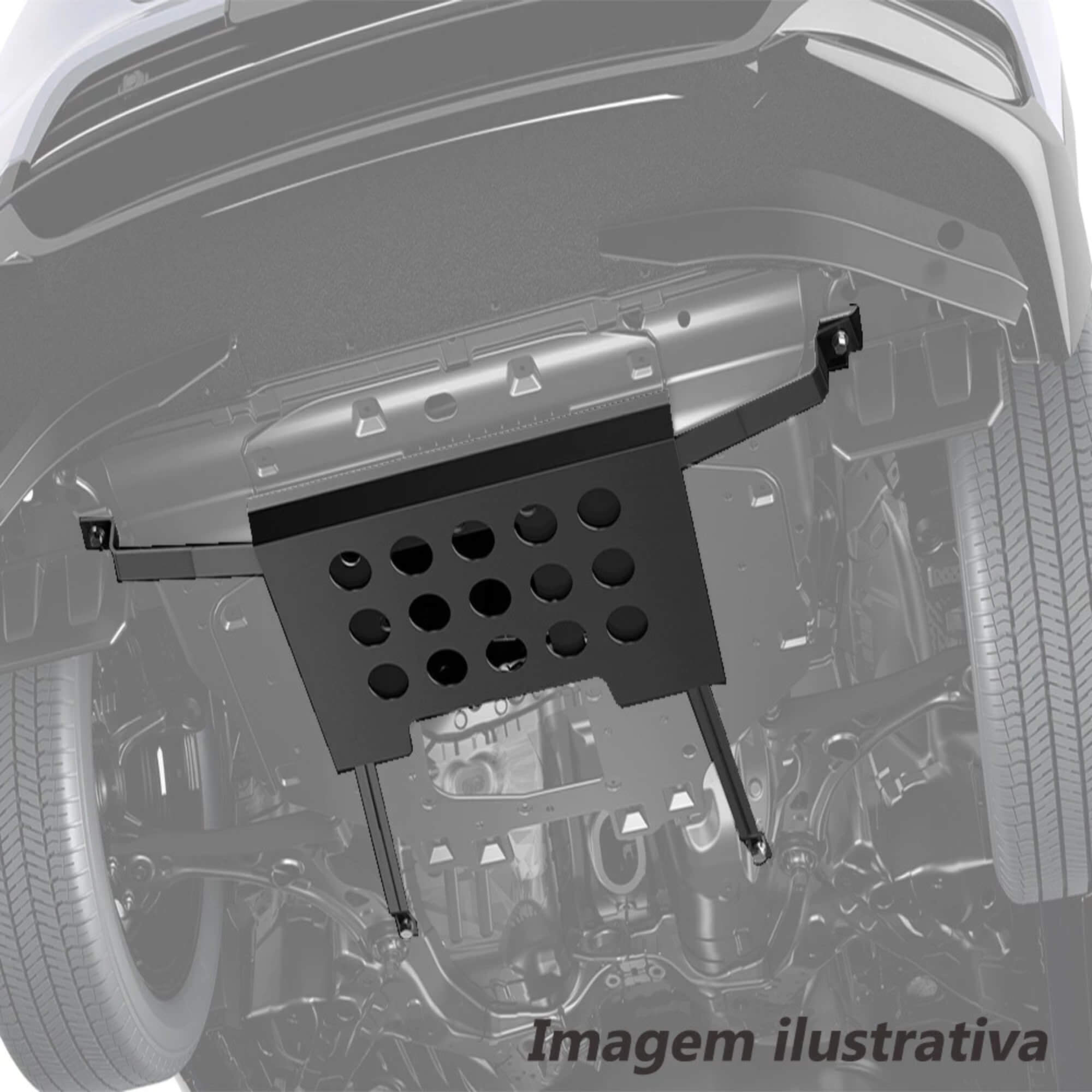 Protetor de Cárter Creta 2025 a 2026 Peito de Aço 1mm ATOS - AT-8303S