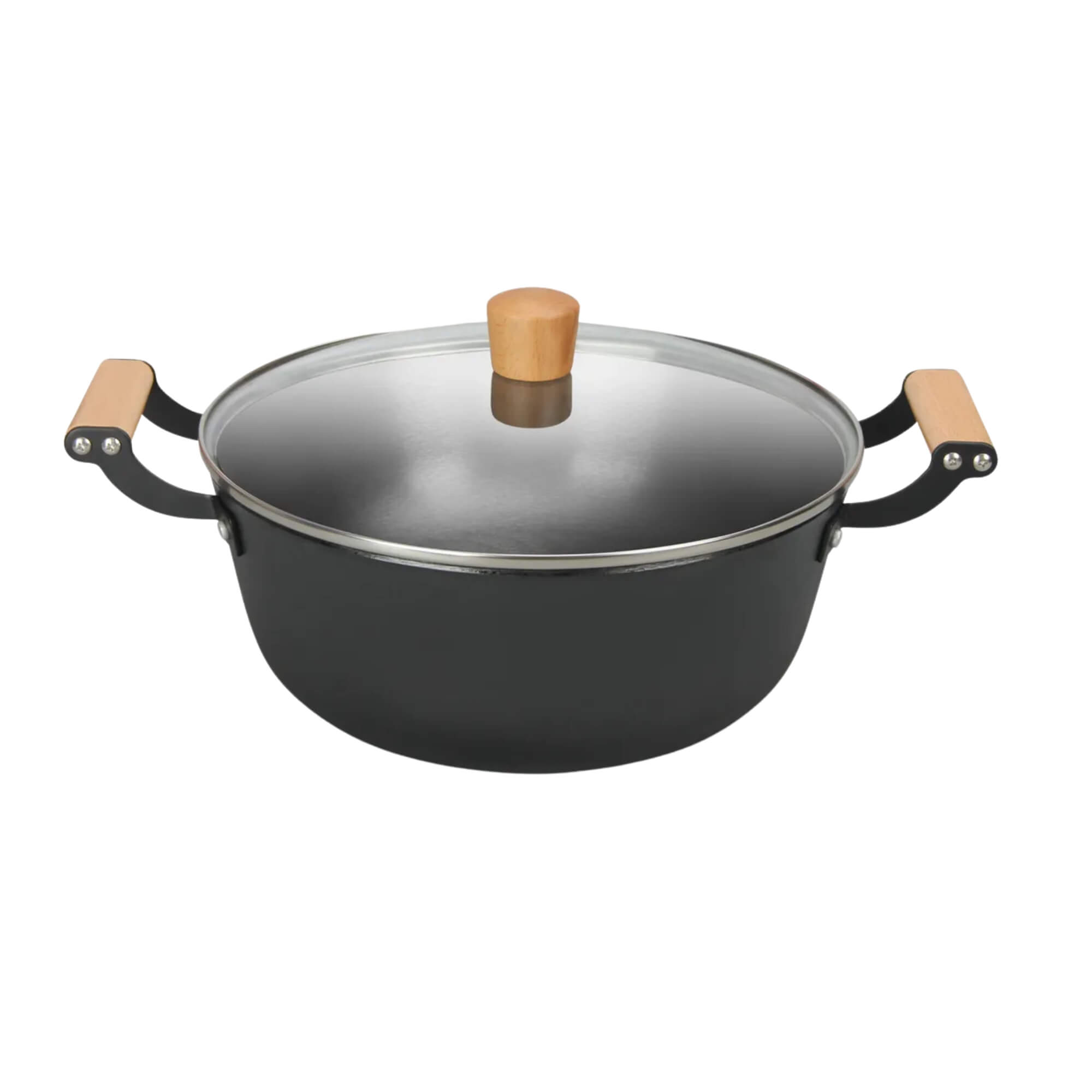 Caçarola 28cm Ferro Fundido Leve com Tampa de Vidro 6,0L MTA - 1205