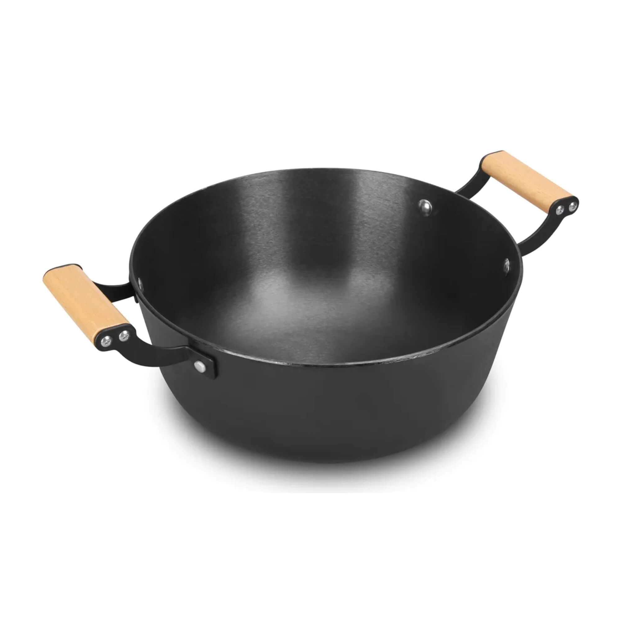 Caçarola 24cm Ferro Fundido Leve com Tampa de Vidro 4,0L MTA - 1204
