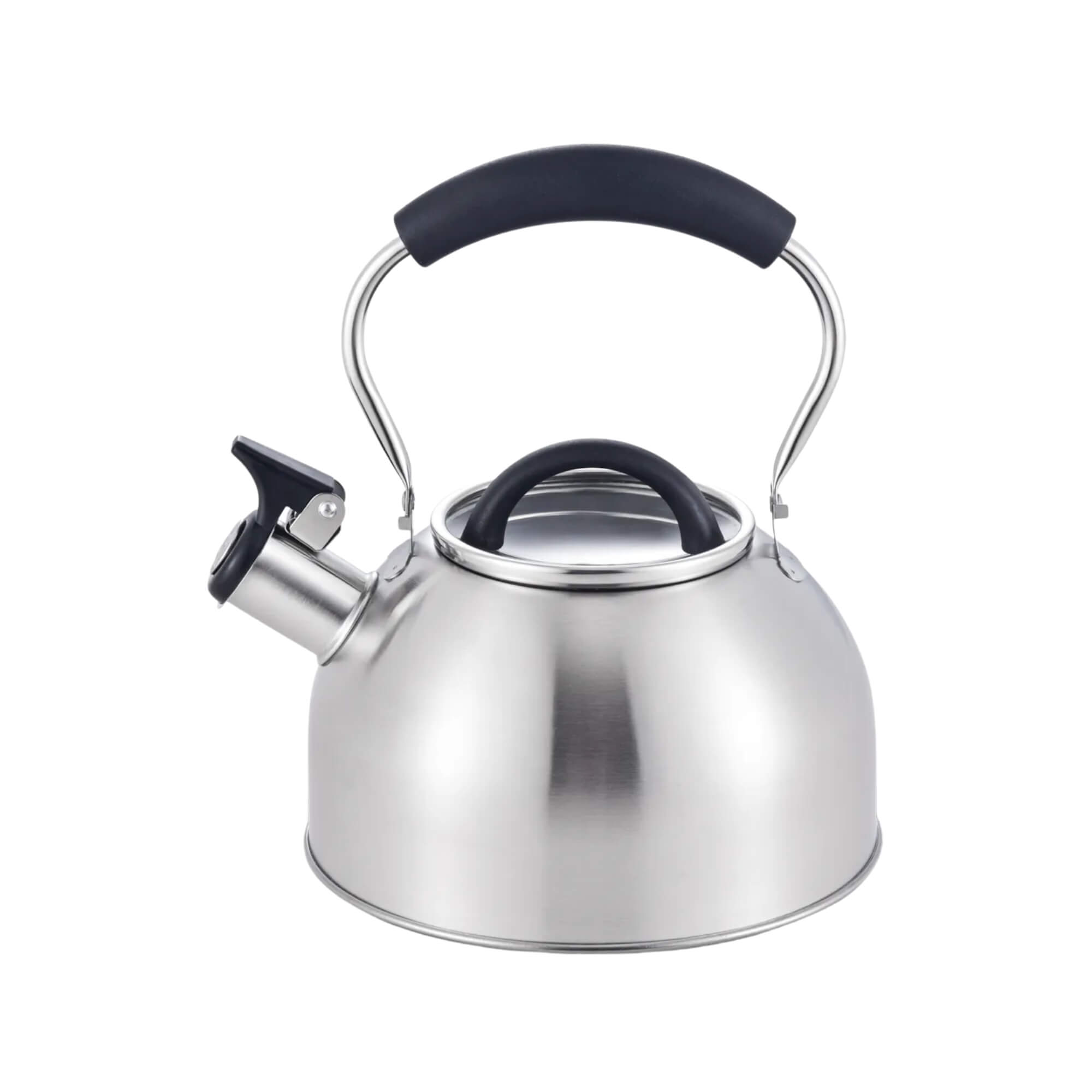 Chaleira Inox Escovado 2,0L Linha Indução com Apito MTA - 1217